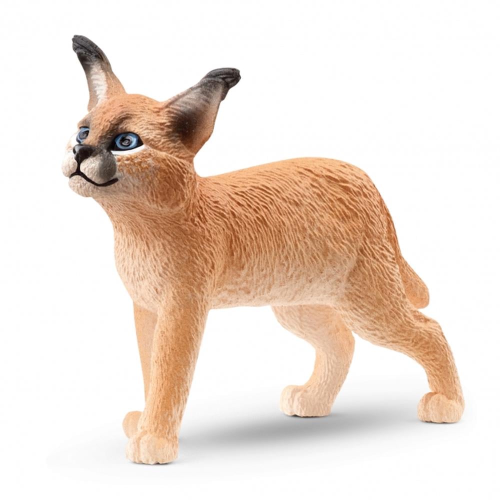 Schleich Realistic Sand - colored Caracal Cub Figurine