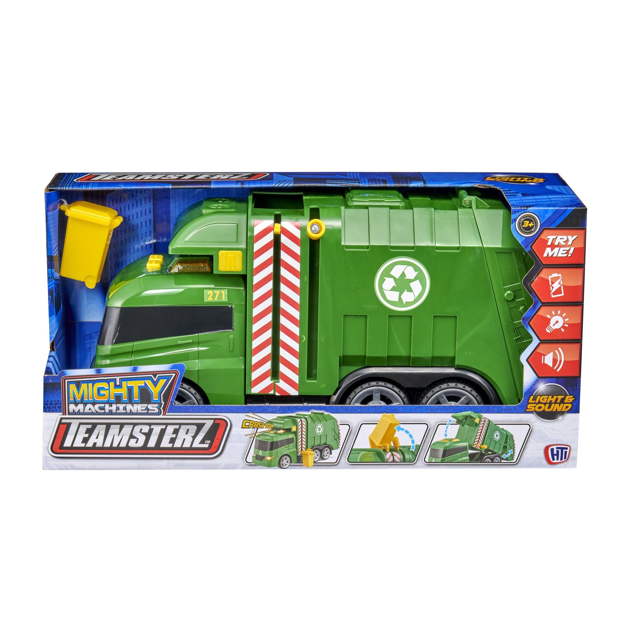Teamsterz Extra - Large Garbage Truck with Realistic Lights and Sounds