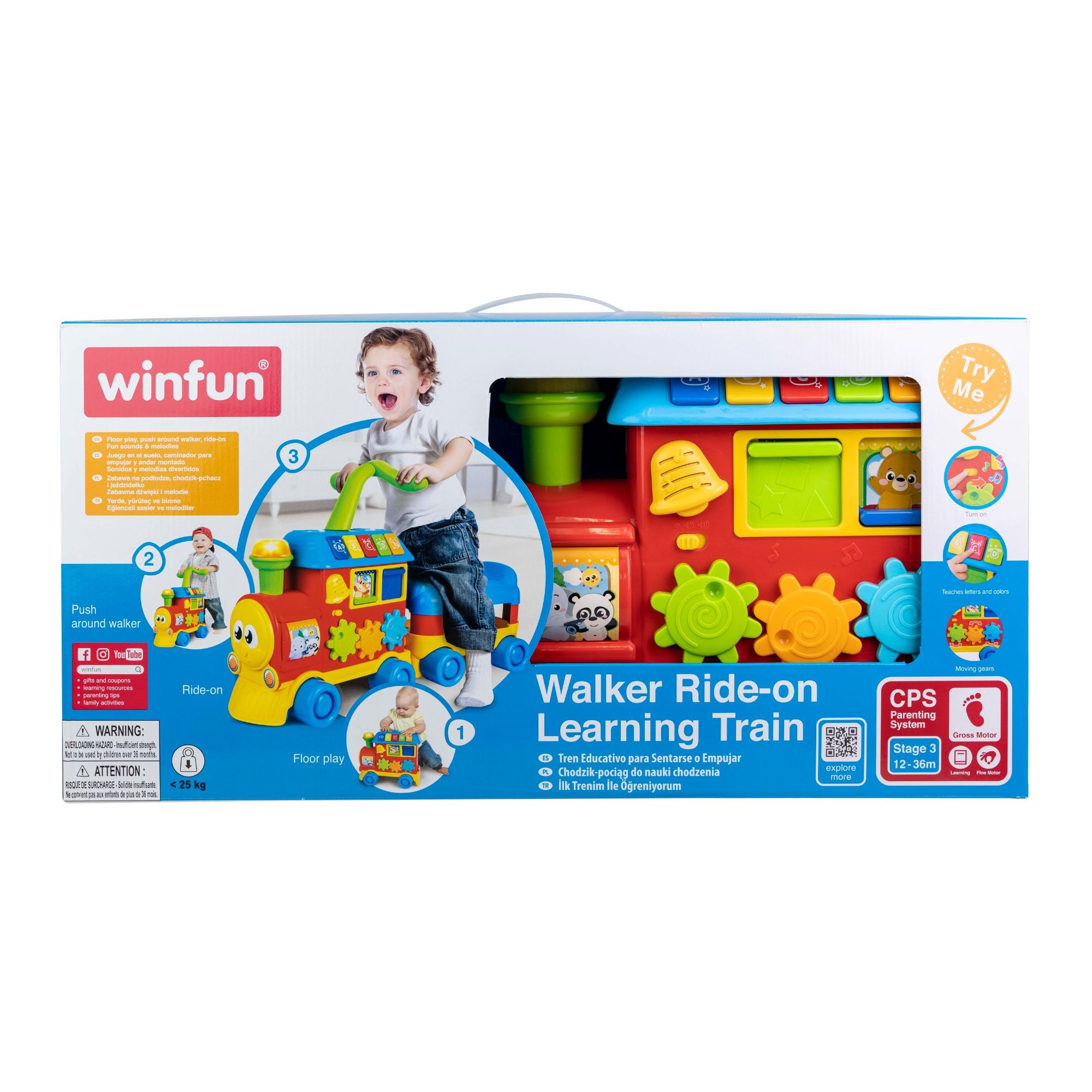 Winfun Ride-On Learning Train for Multi-Level Play