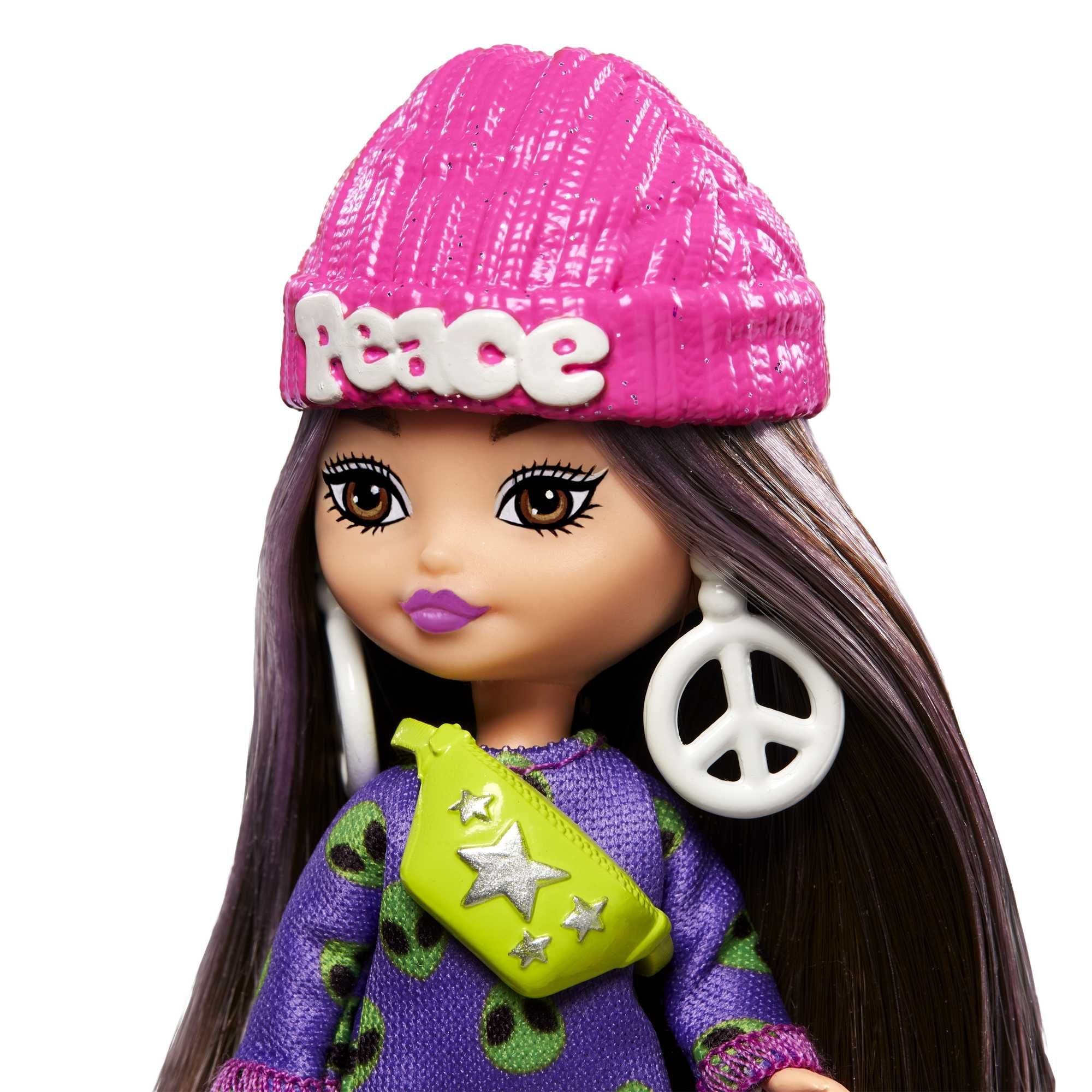 Adorable Barbie Extra Mini Minis Doll Featuring Brown Hair