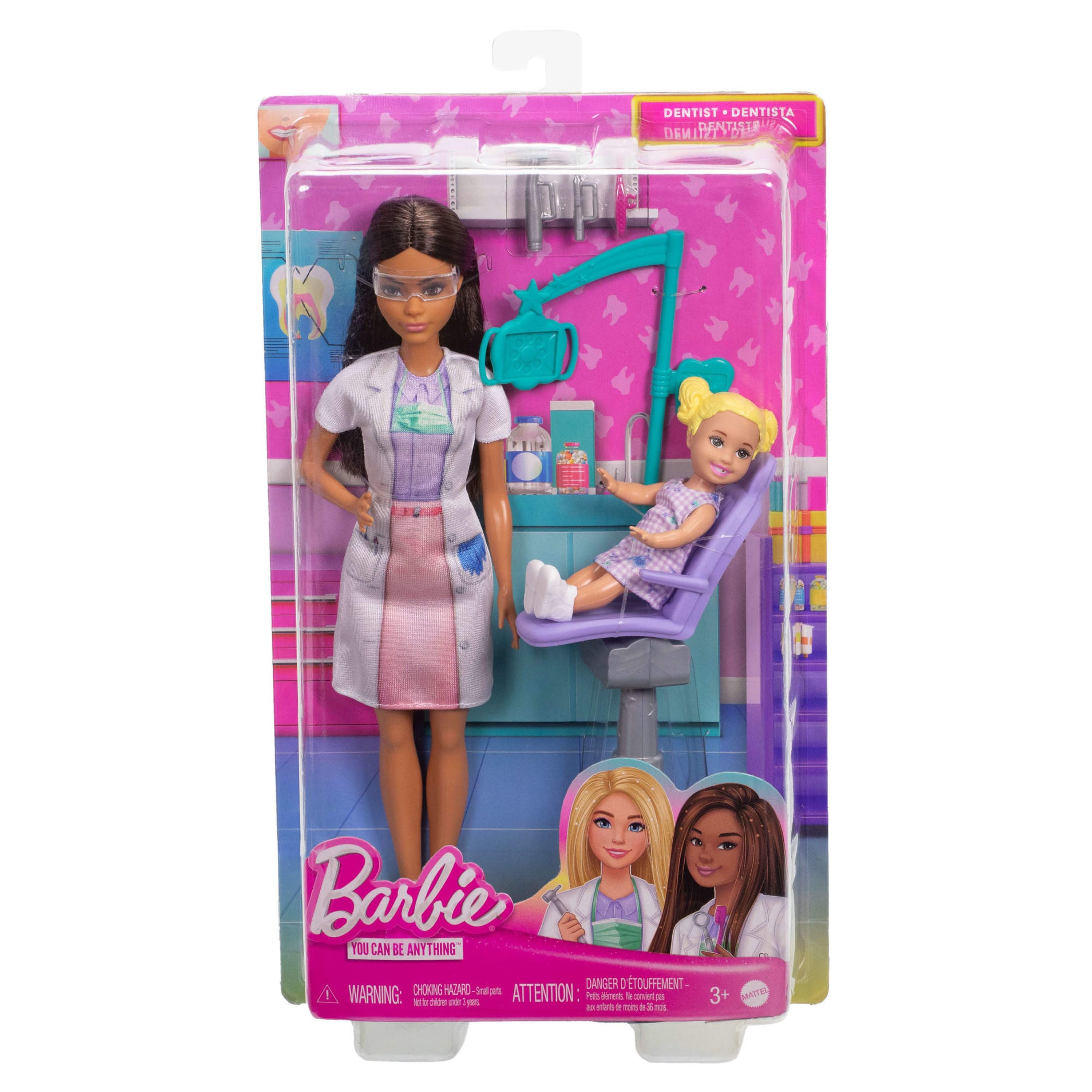 Barbie Dentist Brunette Doll Playset: Explore Career Roles