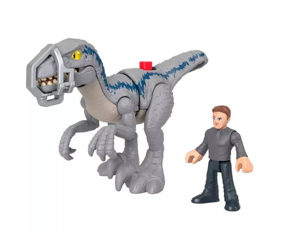 Fisher-Price Imaginext Jurassic World: Thrashing Blue Figure Set - Great for Preschool Play!