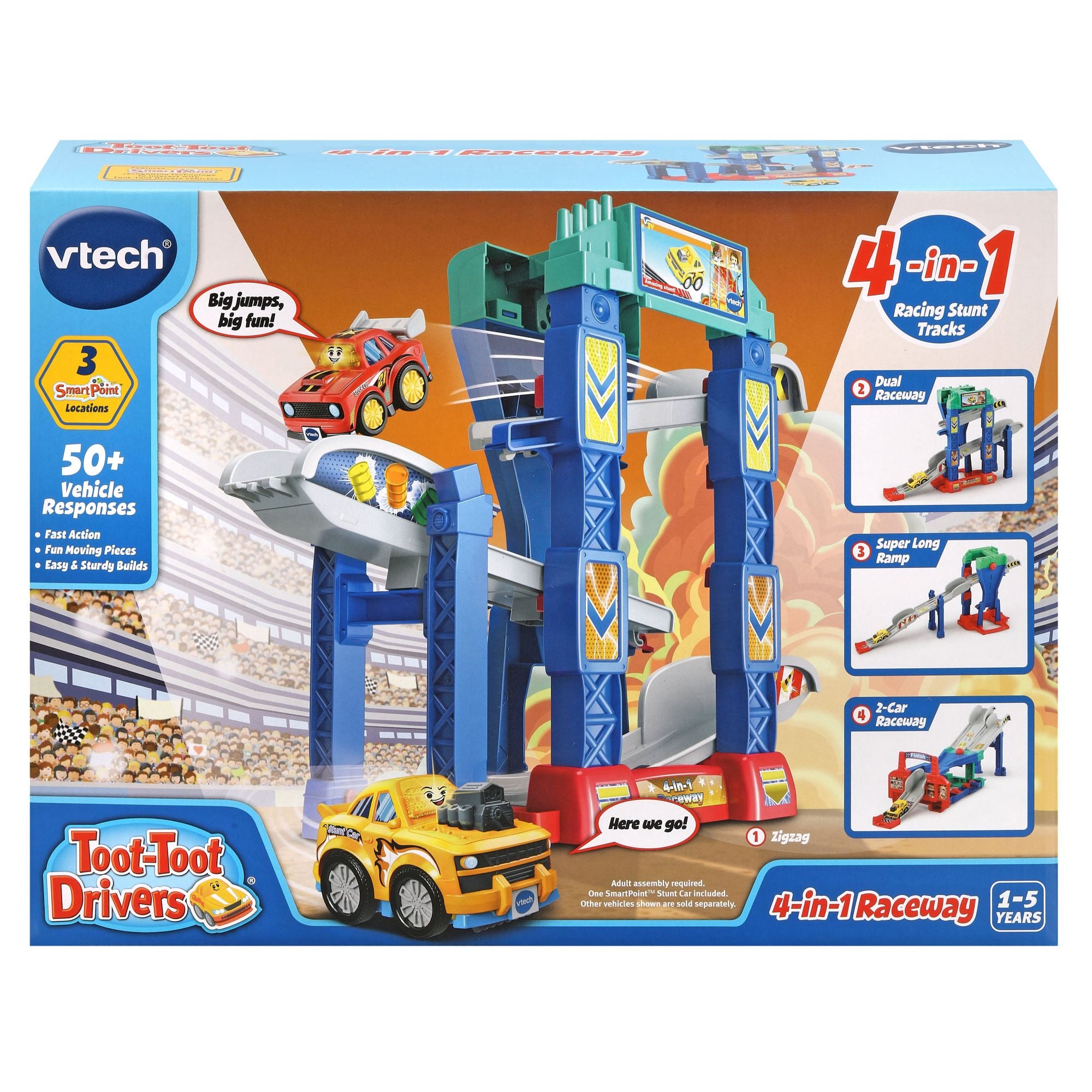 VTech Toot-Toot Drivers 4-in-1 Raceway - Exciting Play Set
