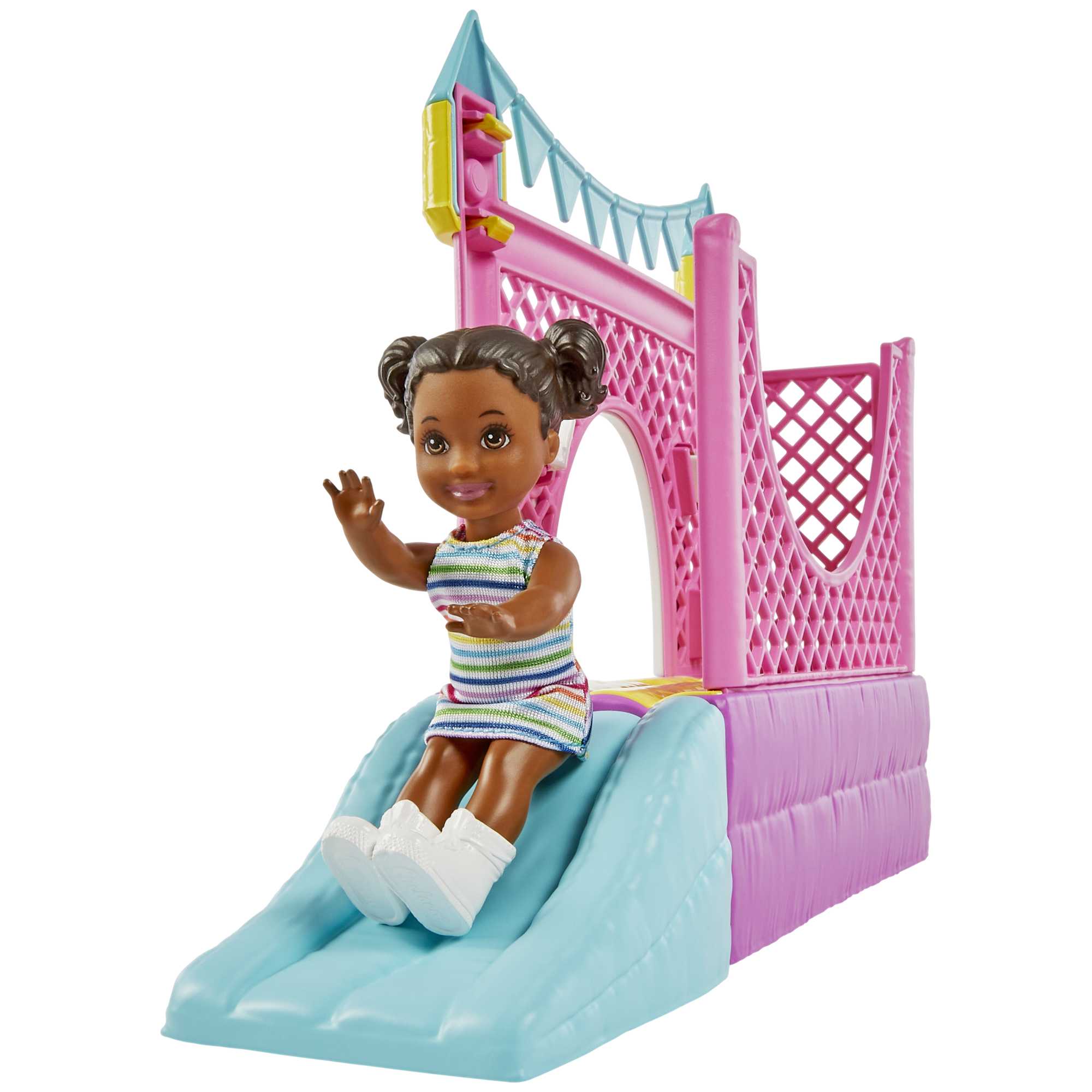 Hot! Barbie Skipper Babysitters Inc. Bounce House Playset