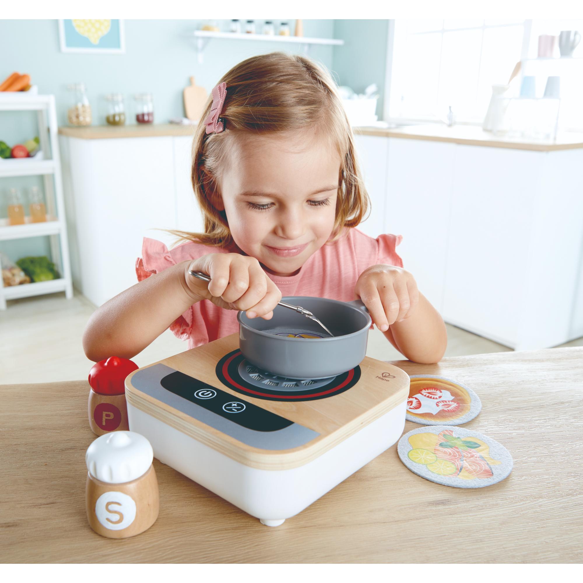 Hape Interactive Fun Stove and Fryer Toy Set for Kids