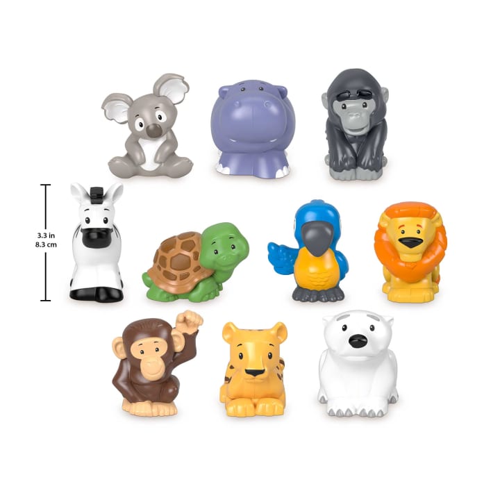 Fisher-Price Little People 10-Pack Animal Figures - Great for Kids' Imaginative Play