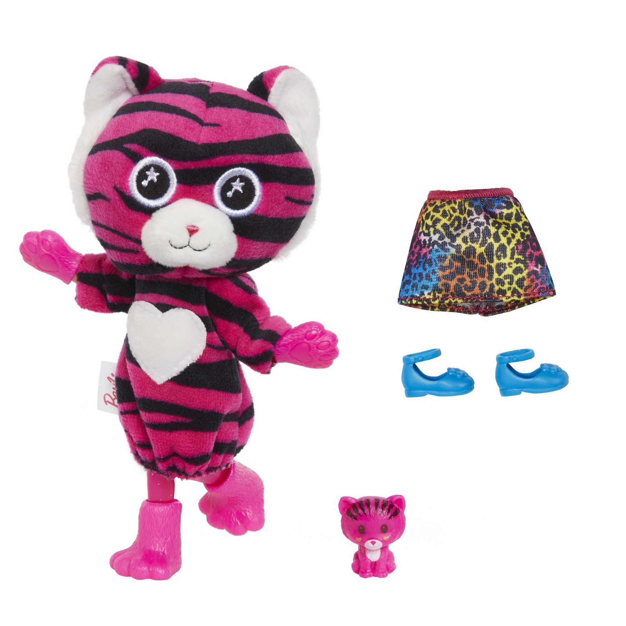 Hot! Barbie Cutie Reveal Jungle Chelsea Tiger Doll with 7 Surprises
