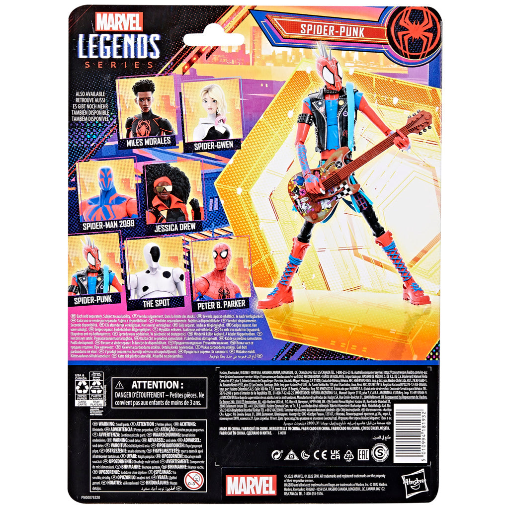 Marvel Legends Series: Spider - Punk Figure from Across The Spider - Verse