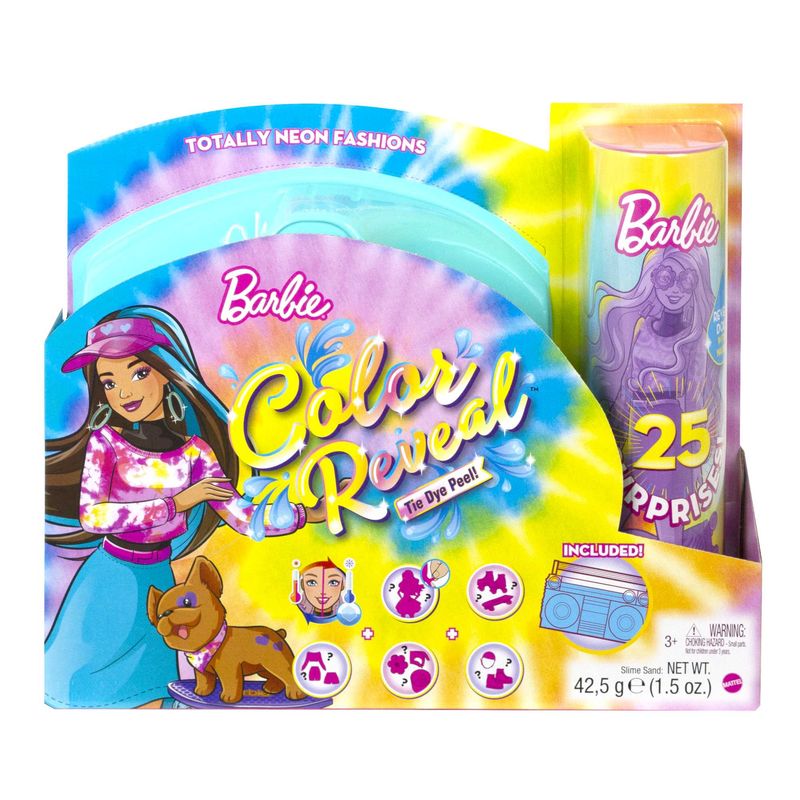 Barbie Totally Neon Tie - Dye Blue Colour Reveal Fashion Set
