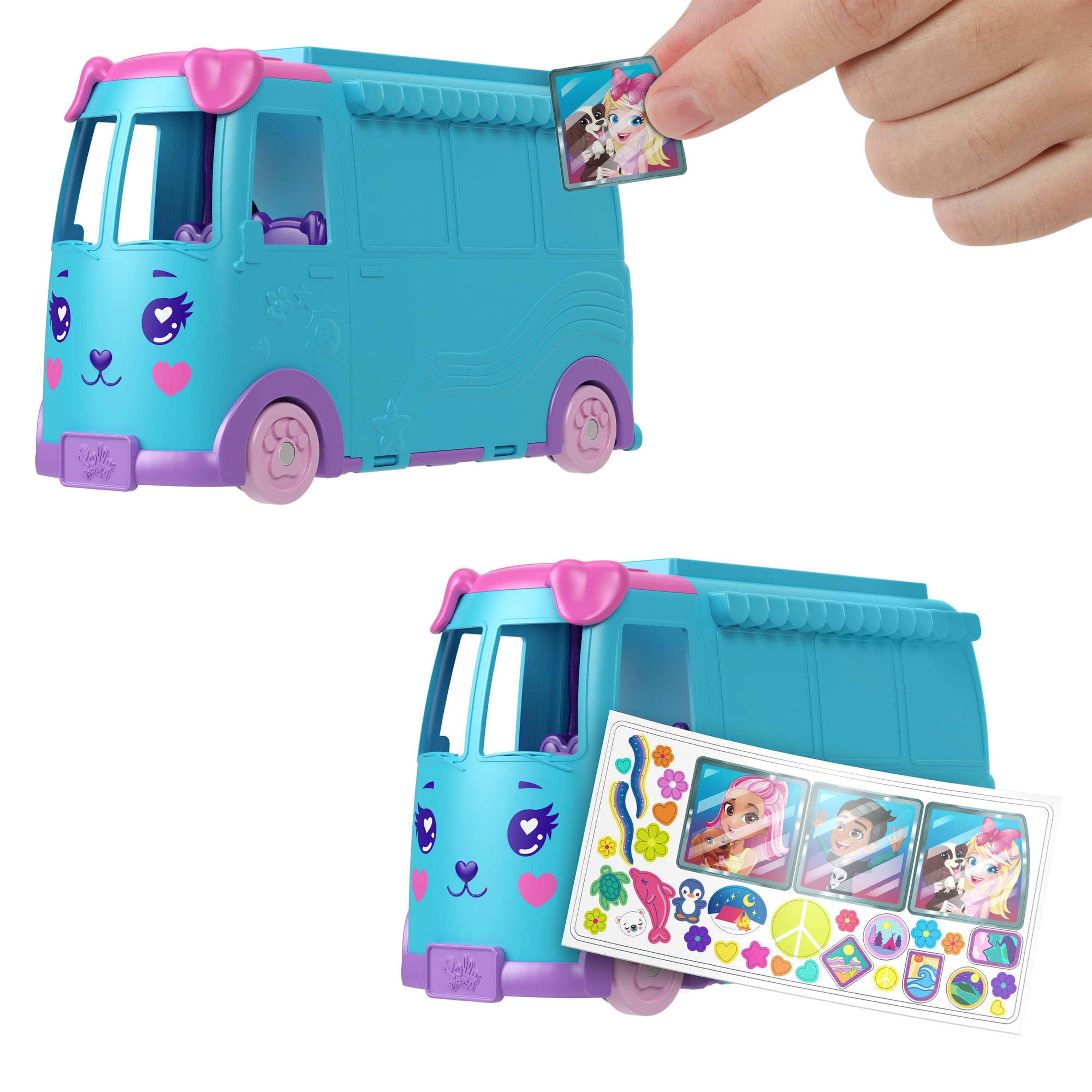 Hot Sale! Polly Pocket Pet Mobile Adventure Playset for Ultimate Outdoor Fun