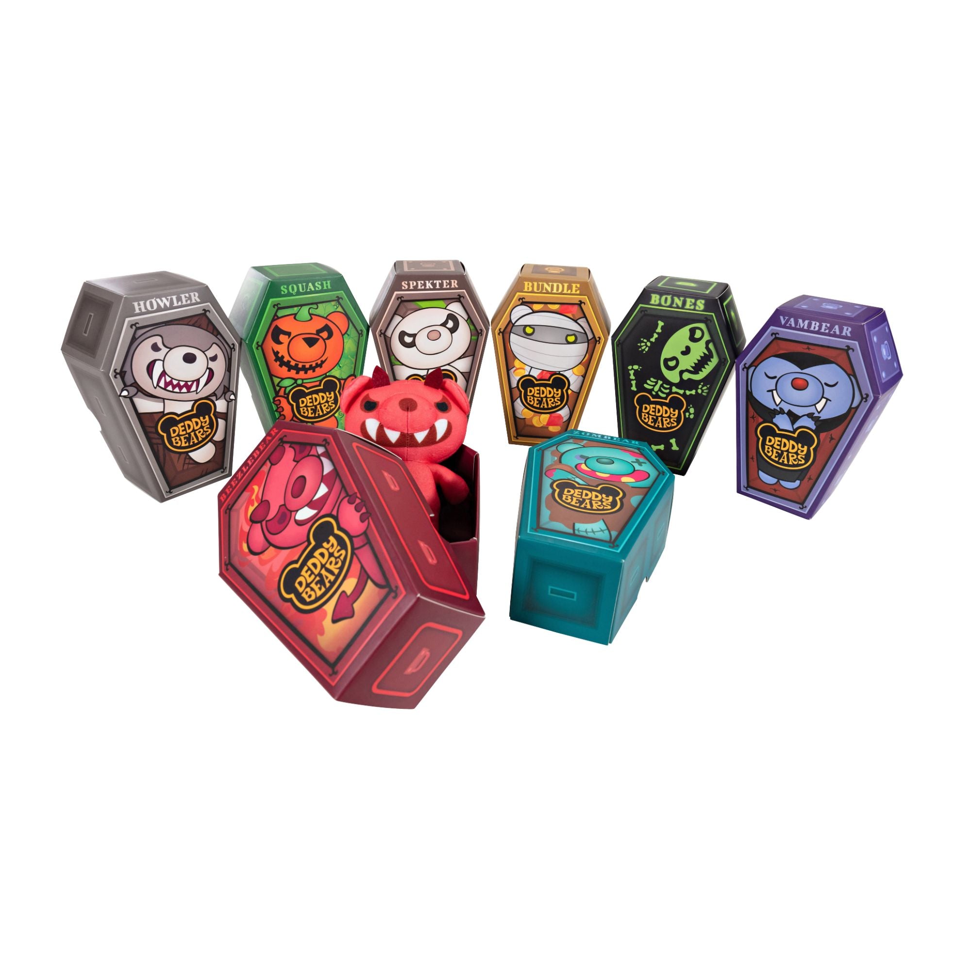 Limited Offer! Bones Deddy Bears Plush in Coffin