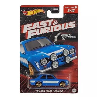 Hot Wheels '70 Ford Escort Rs1600 - Fast & Furious Themed 6/10 Scale Vehicle