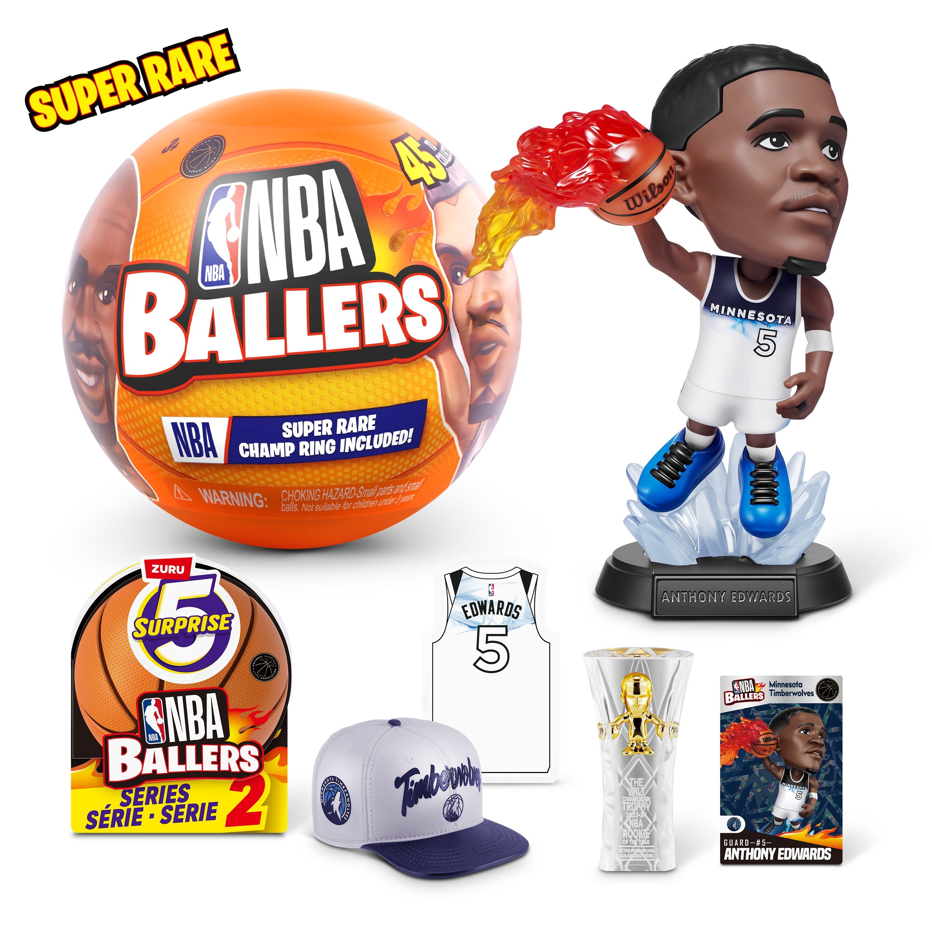 Hot Deal! ZURU 5 Surprise Second Series NBA Baller Collectible Figures