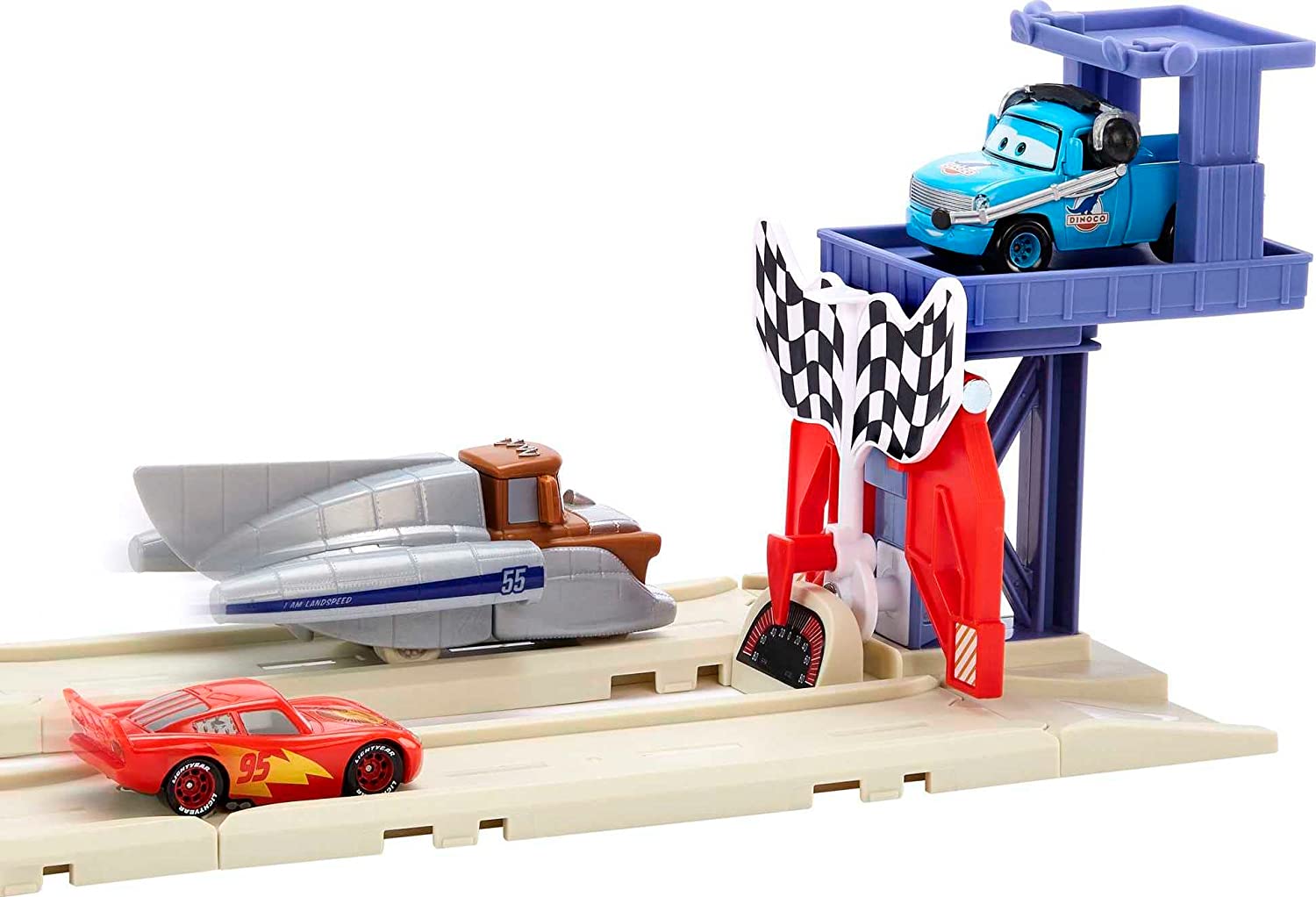 Hot! Disney Pixar Cars On The Road Salt Flats Track Set