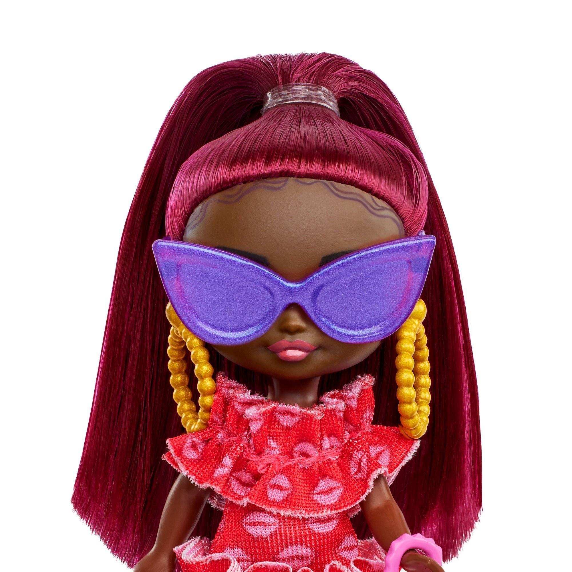 Hot! Barbie Extra Mini Minis Doll with Burgundy Hair