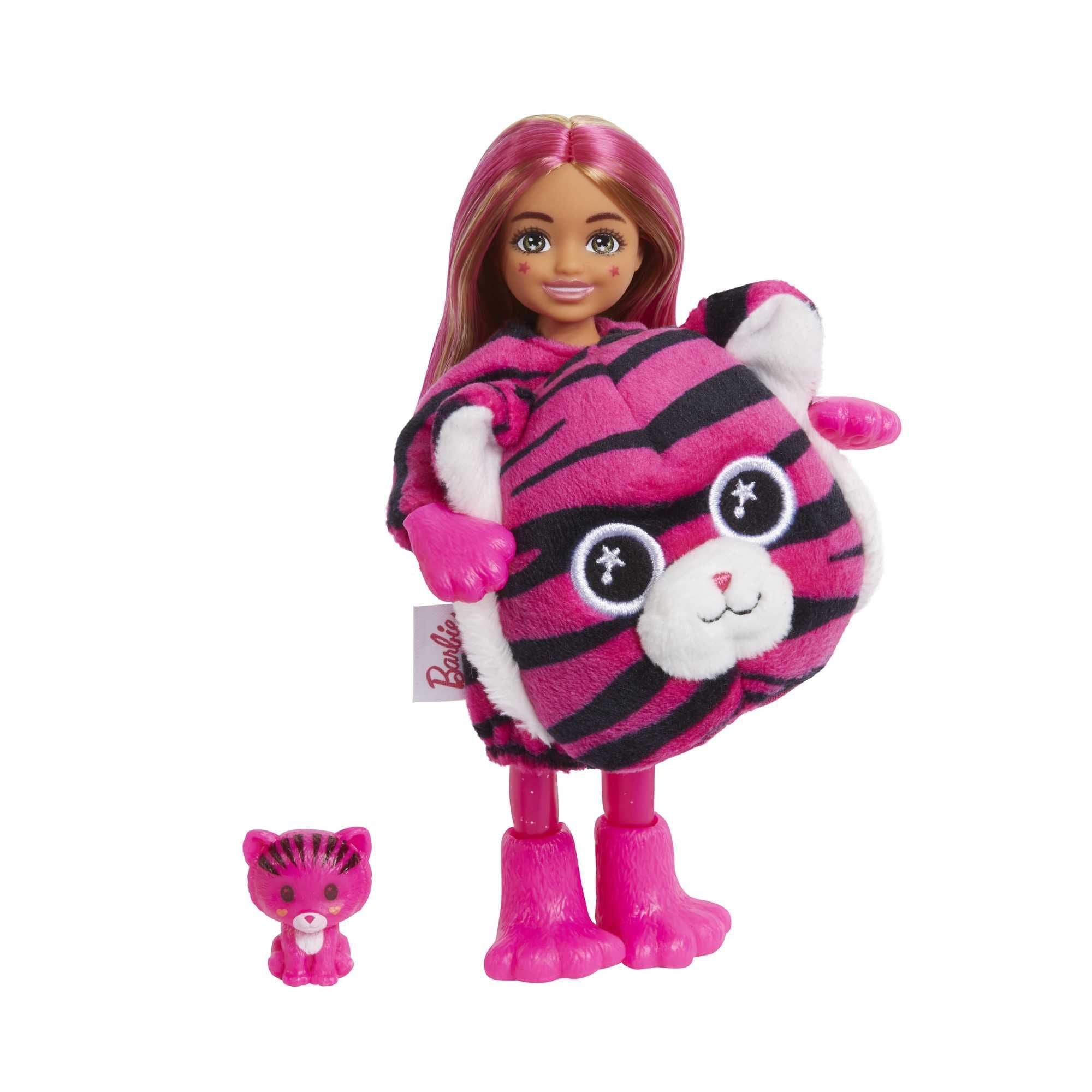 Hot! Barbie Cutie Reveal Jungle Chelsea Tiger Doll with 7 Surprises