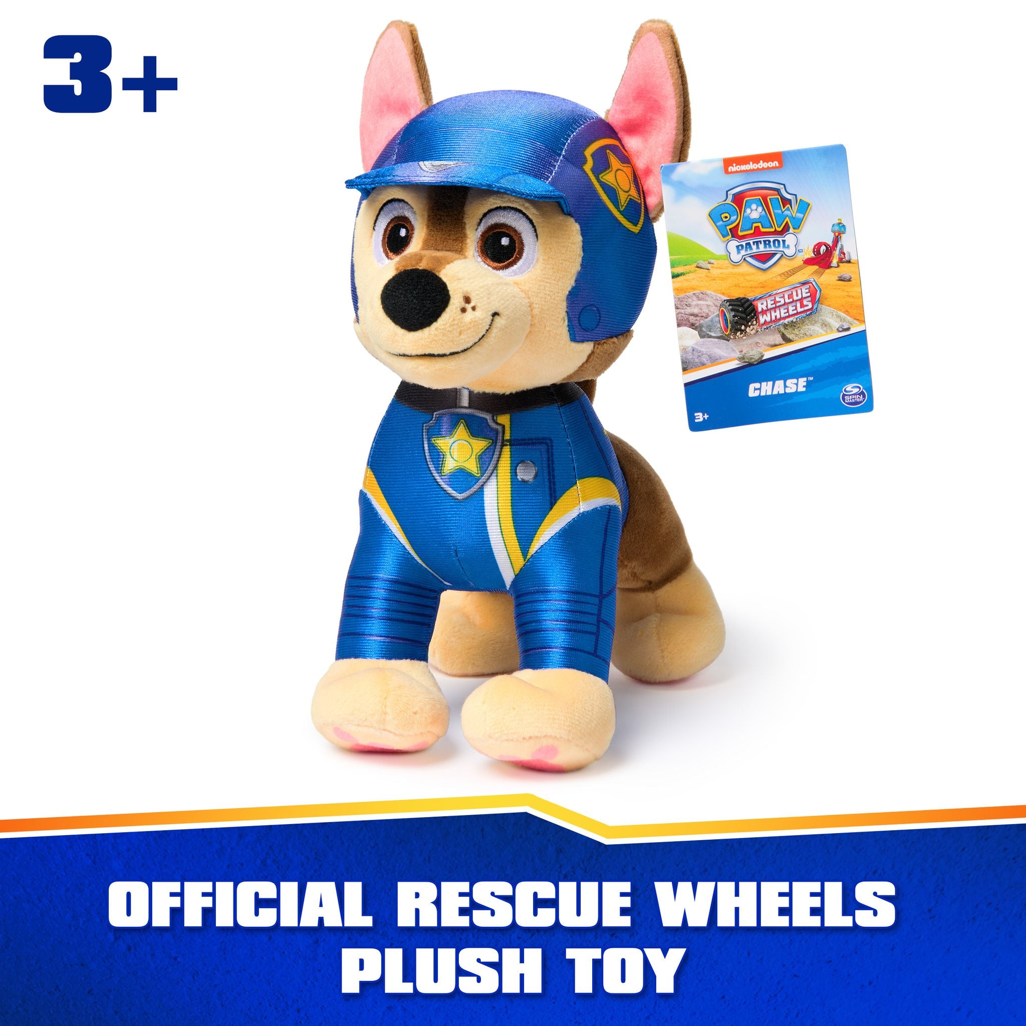 PAW Patrol 8-Inch Chase Rescue Wheels Plush - Great Gift!