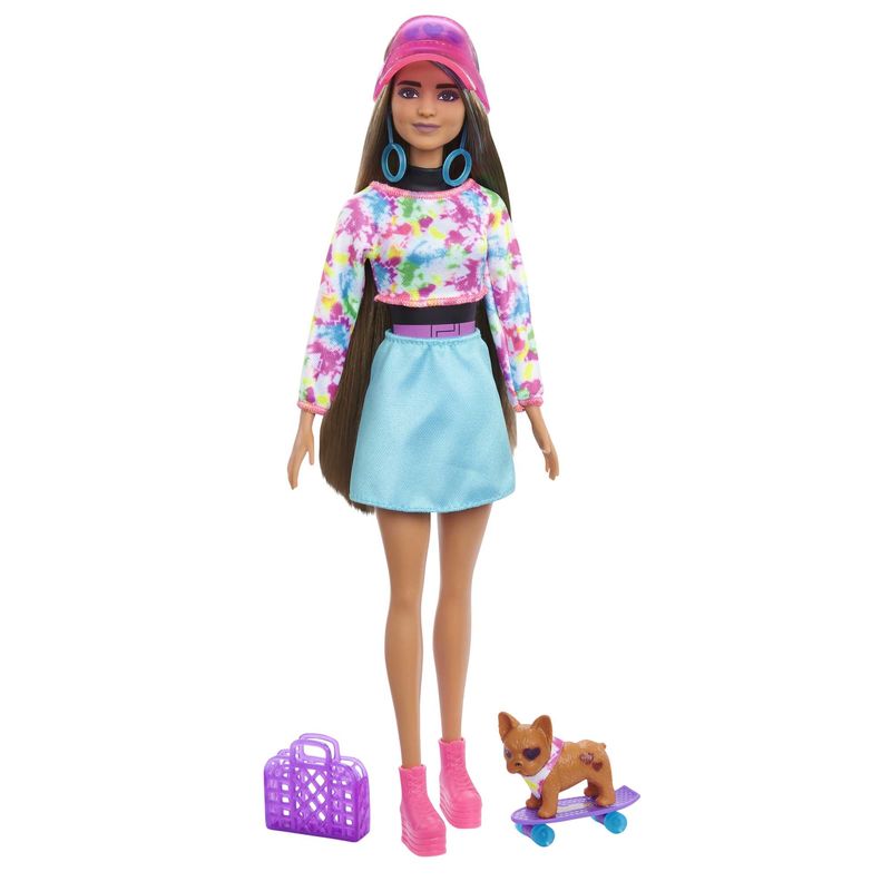 Barbie Totally Neon Tie - Dye Blue Colour Reveal Fashion Set