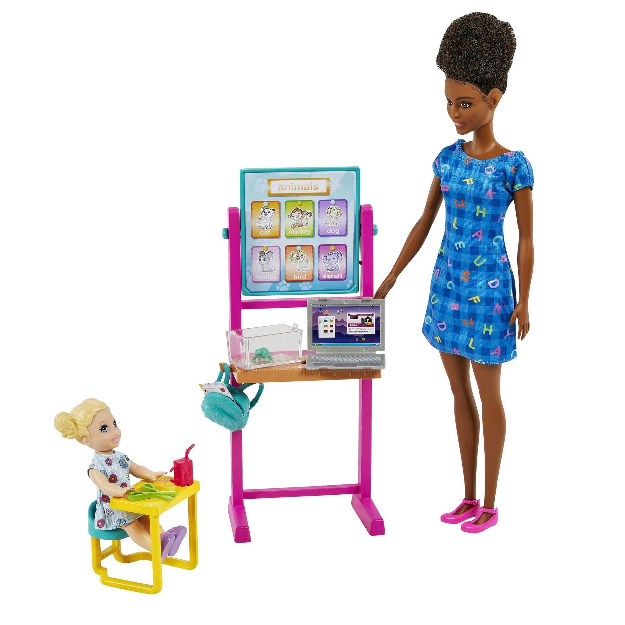 Barbie Dark - Haired Teacher Career Doll & Interactive Playset