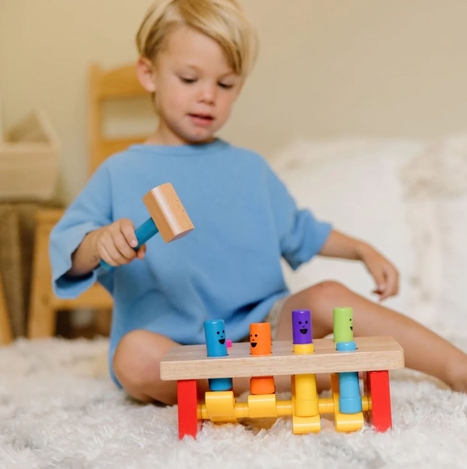Melissa & Doug Deluxe Pounding Bench Toy - Ideal Gift for Toddlers Aged 2+