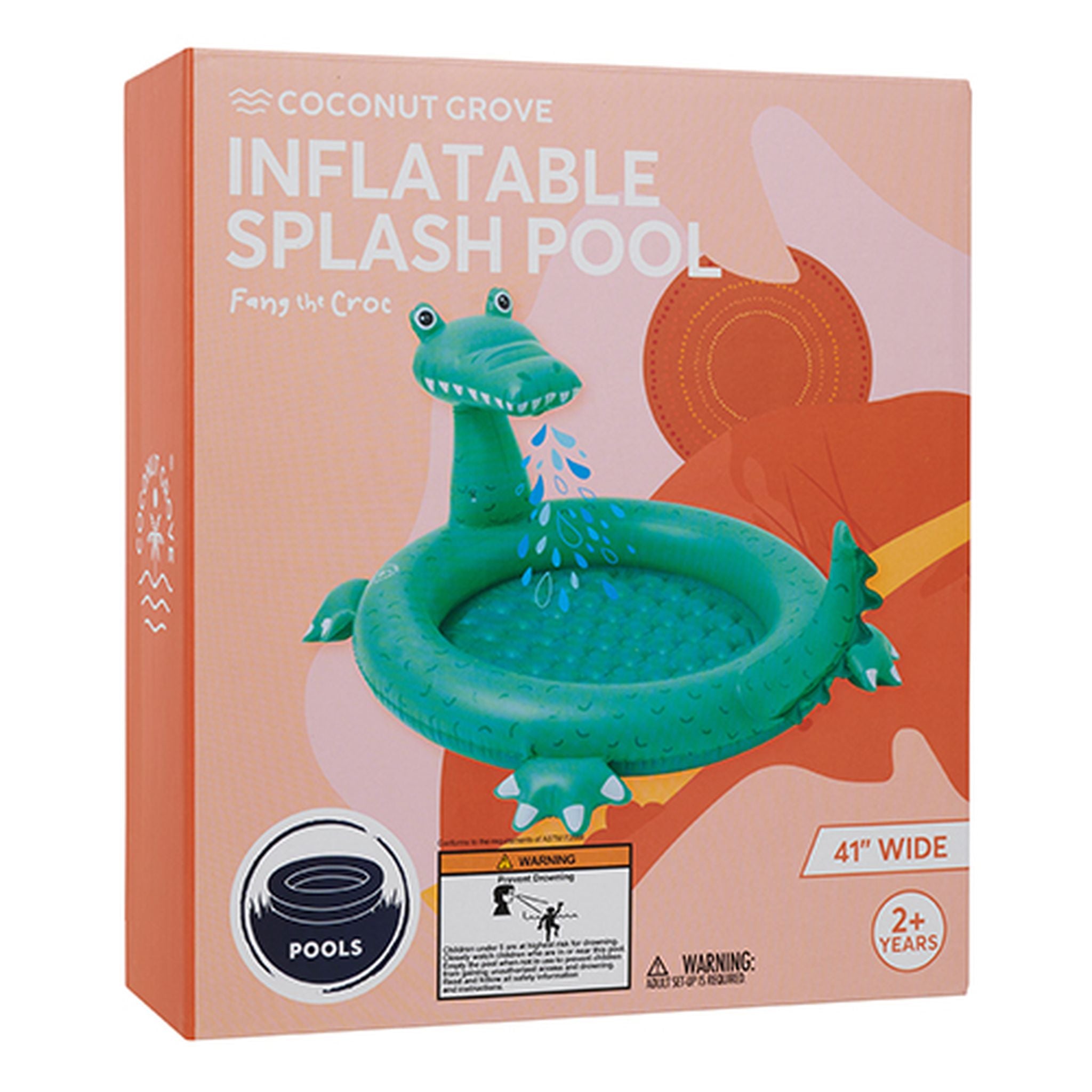 Hot Deal: Coconut Grove Inflatable Splash Pool - Fang The Croc