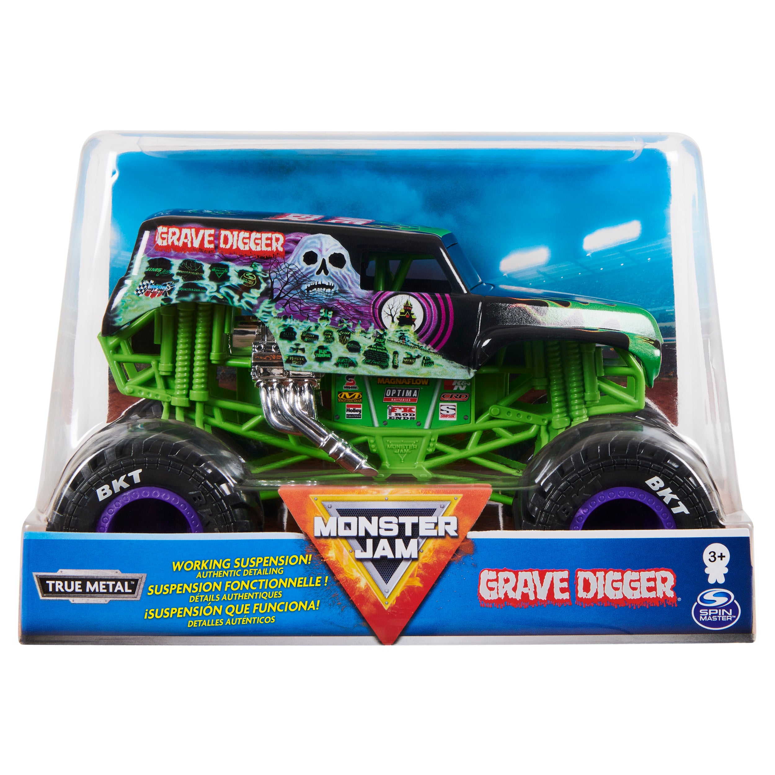 Hot Deal! 1:24 Scale Monster Jam Die - Cast Monster Truck, Grave Digger Replica