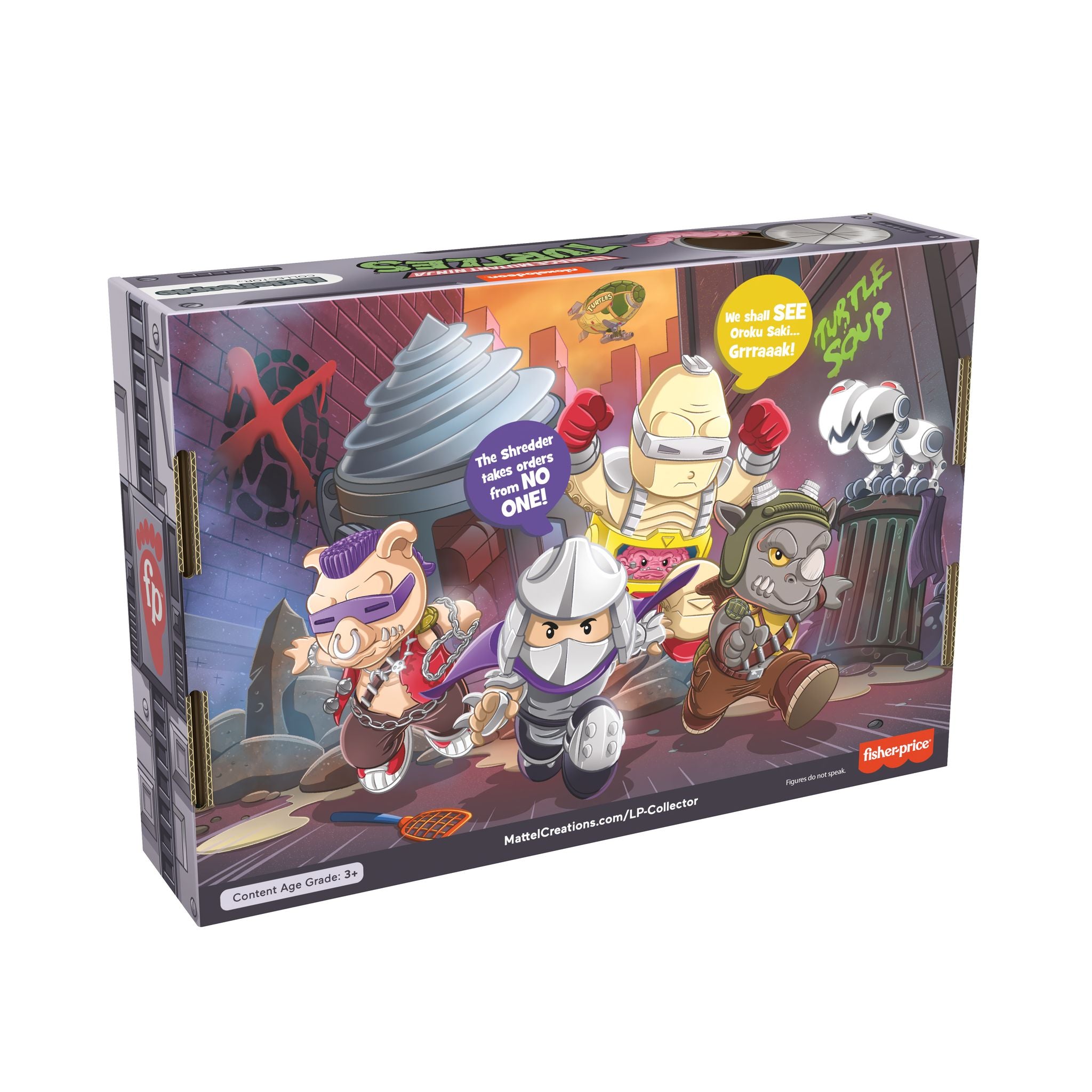 Fisher-Price Little People Collector TMNT 40th Anniversary Villains Pack - Limited Edition