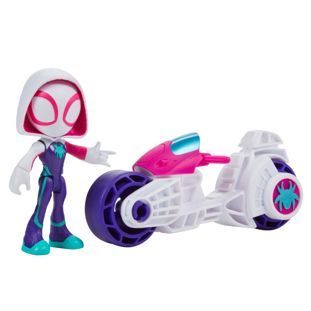 Marvel's Ghost - Spider Motorcycle Set with Spidey Action Figure