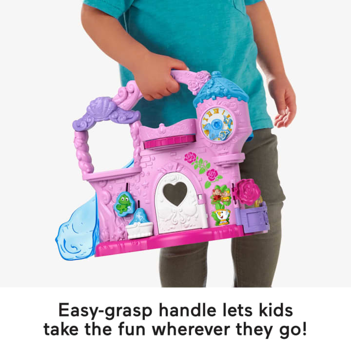 Fisher-Price Little People Disney Princess Play & Go Castle - Ideal Gift for Toddlers