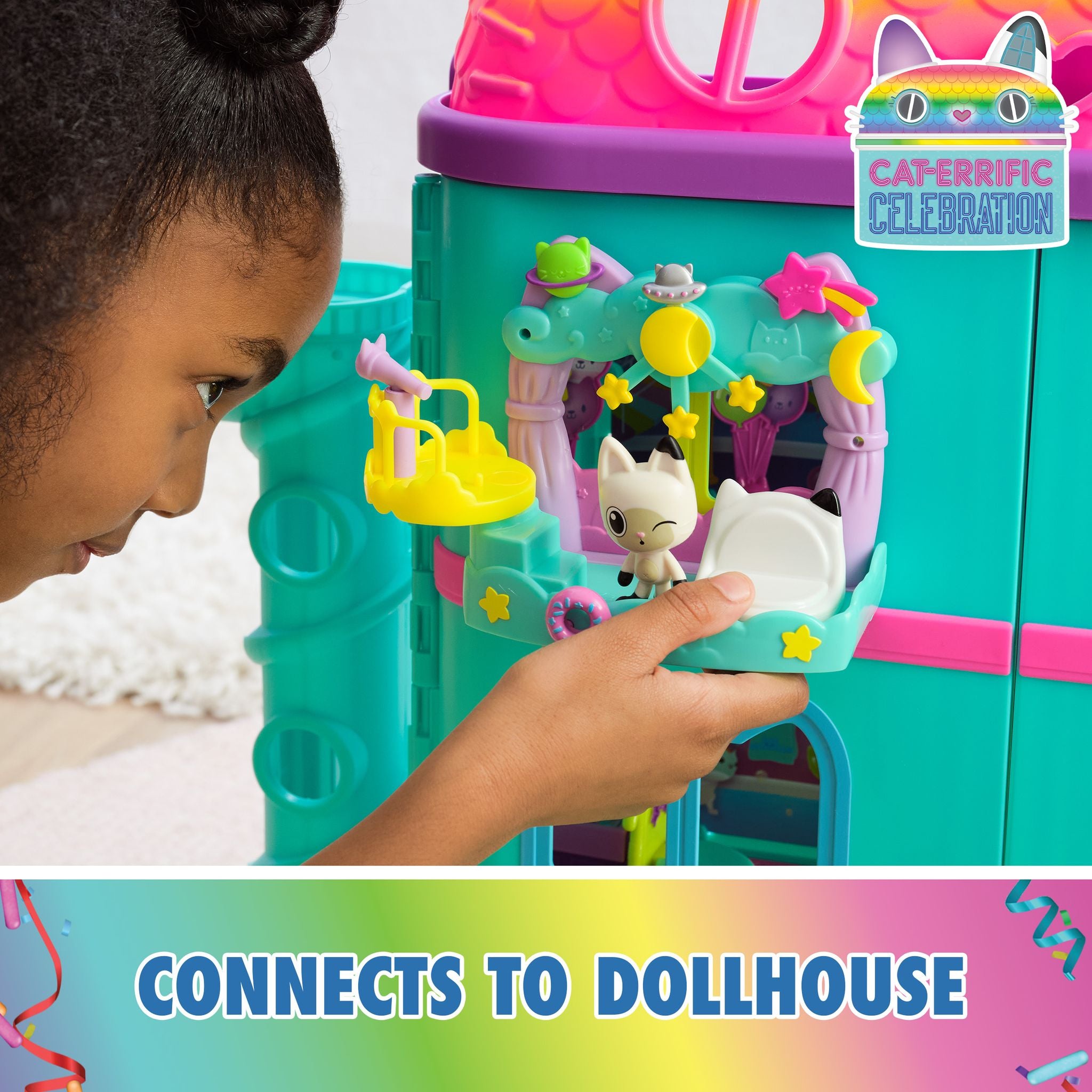 Gabby's Dollhouse Pandy Paws Dreamy Balcony Set for Endless Pretend Play