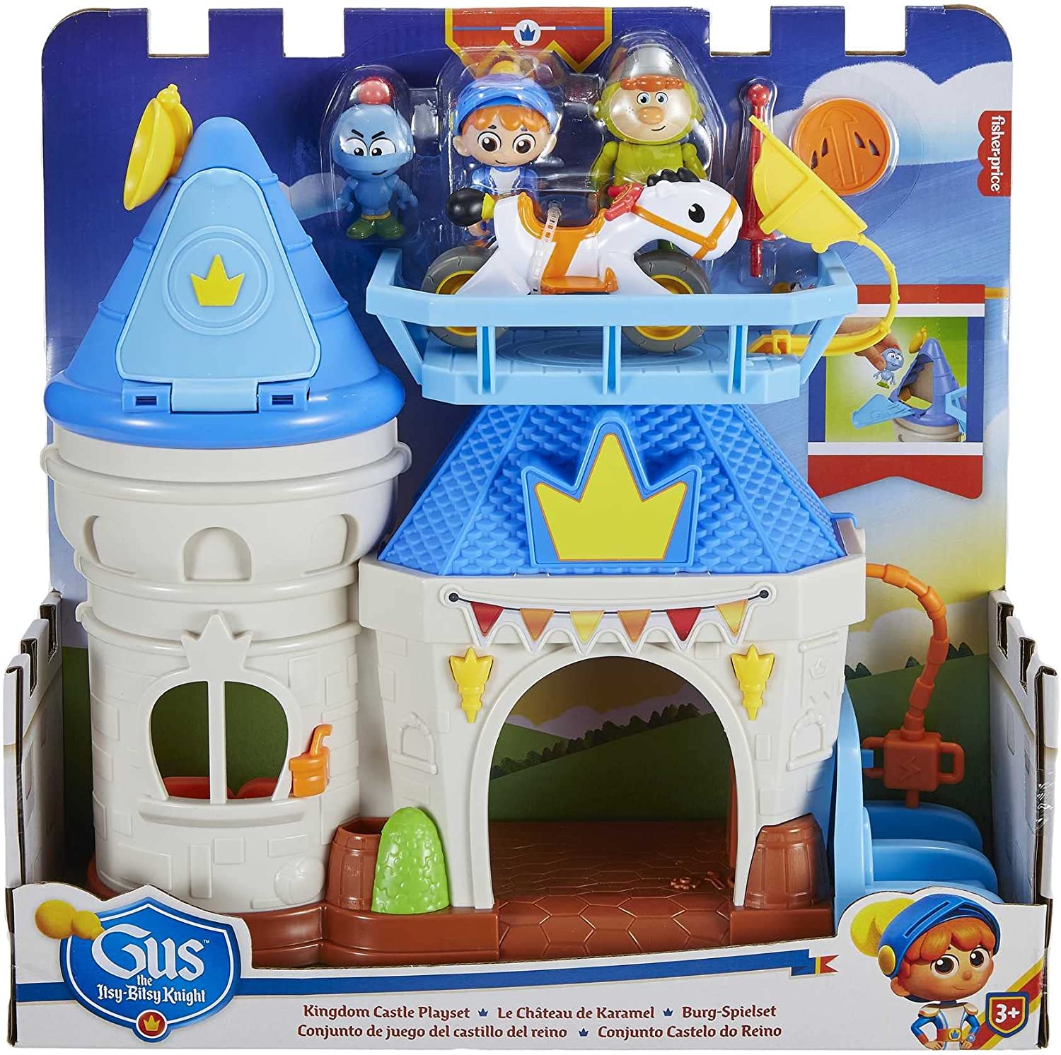 Fisher-Price Action-Packed Gus The Itsy-Bitsy Knight Castle Kingdom Playset