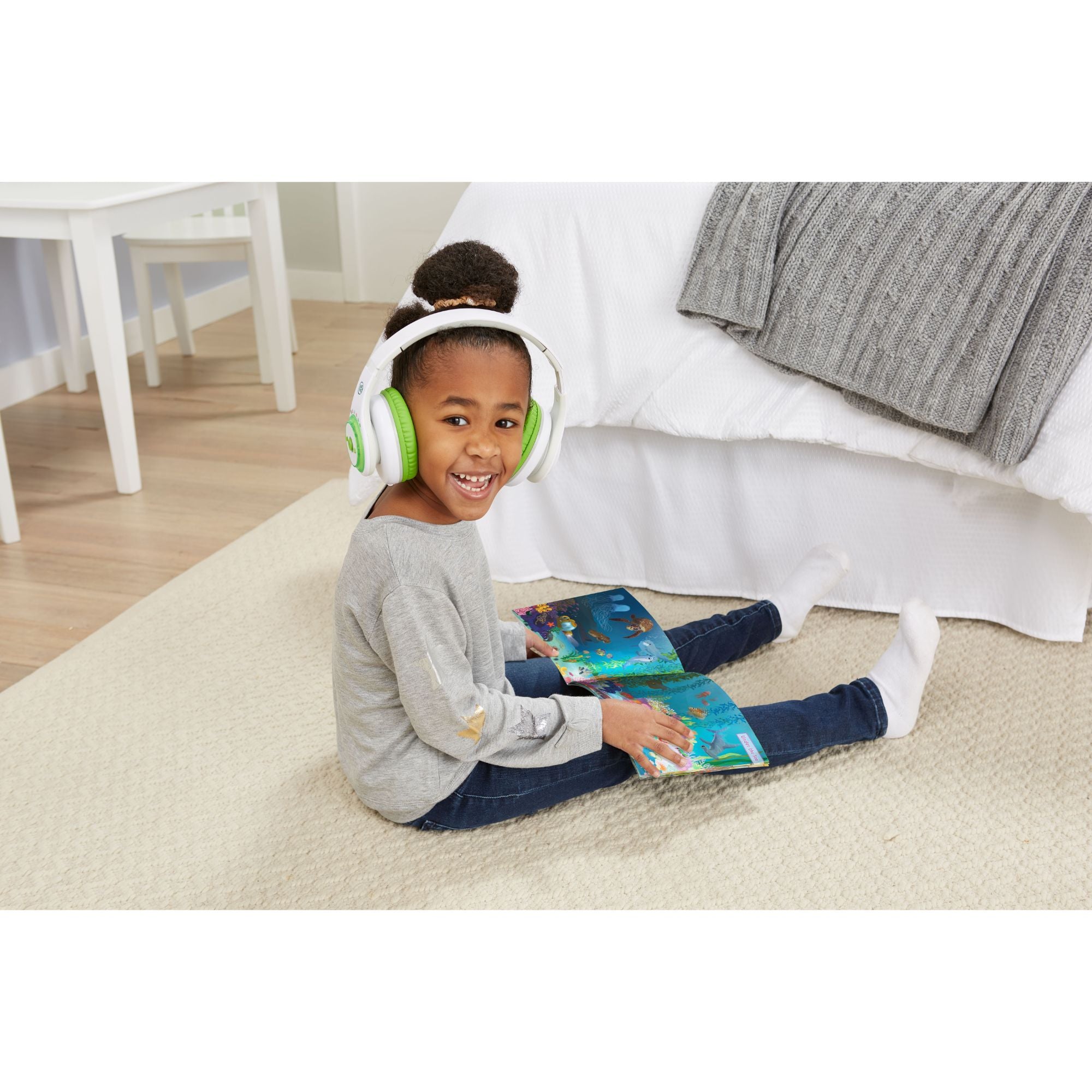 LeapFrog LeapPods Max: Kid-Safe Over-Ear Interactive Headphones