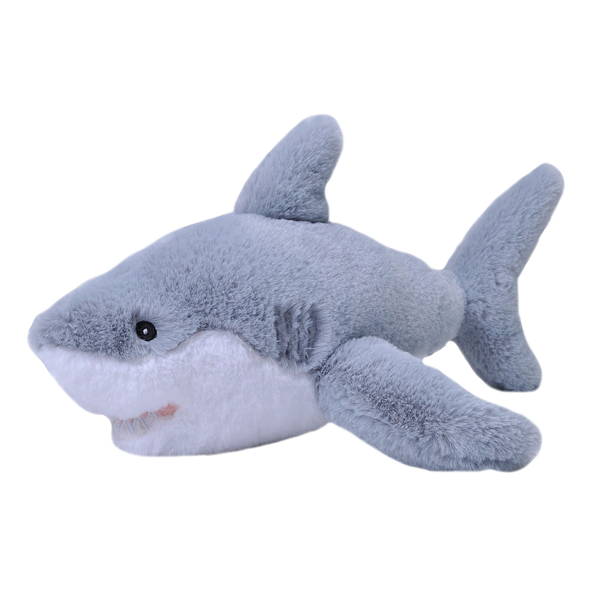 12-Inch Wild Republic Ecokins Great White Shark Plush - Eco-Friendly and Adorable