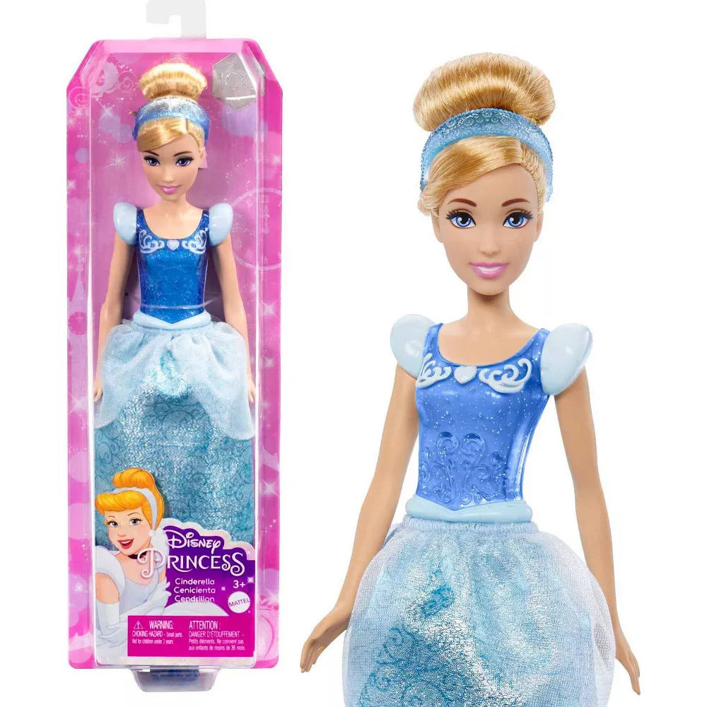 Disney Princess Cinderella Posable Fashion Doll with Sparkling Outfit