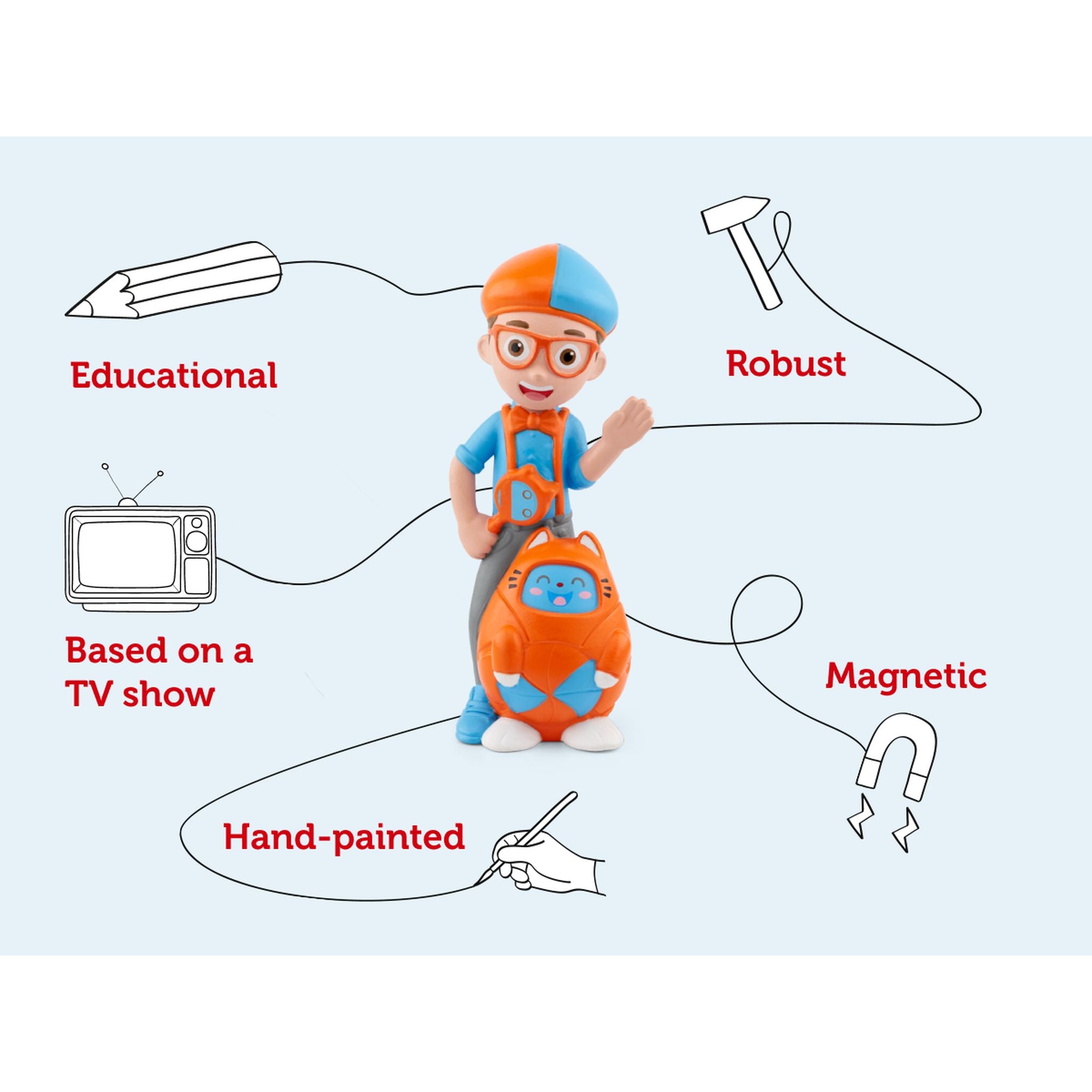 Hot Sale! Tonies Audio Character - Blippi for Little Explorers