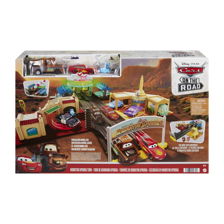 Hot! Disney Pixar Cars On The Road Radiator Springs Tour Playset