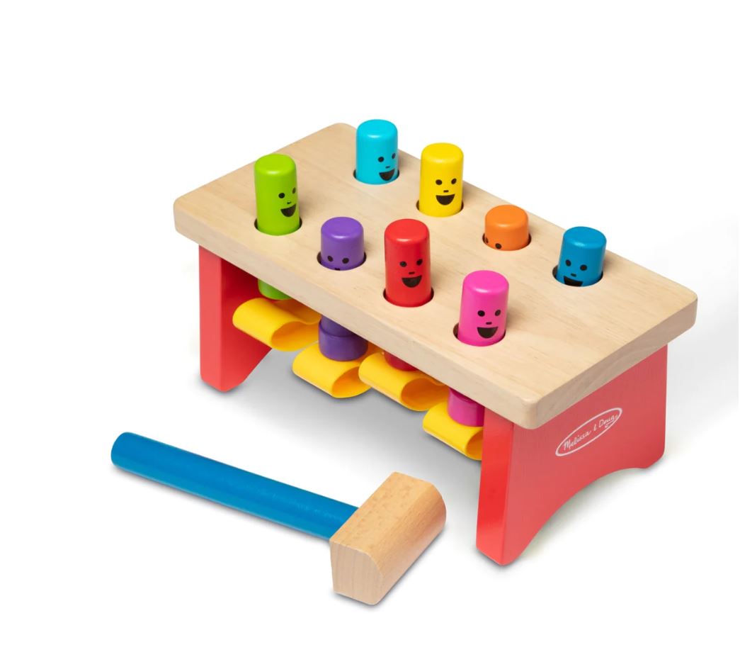 Melissa & Doug Deluxe Pounding Bench Toy - Ideal Gift for Toddlers Aged 2+