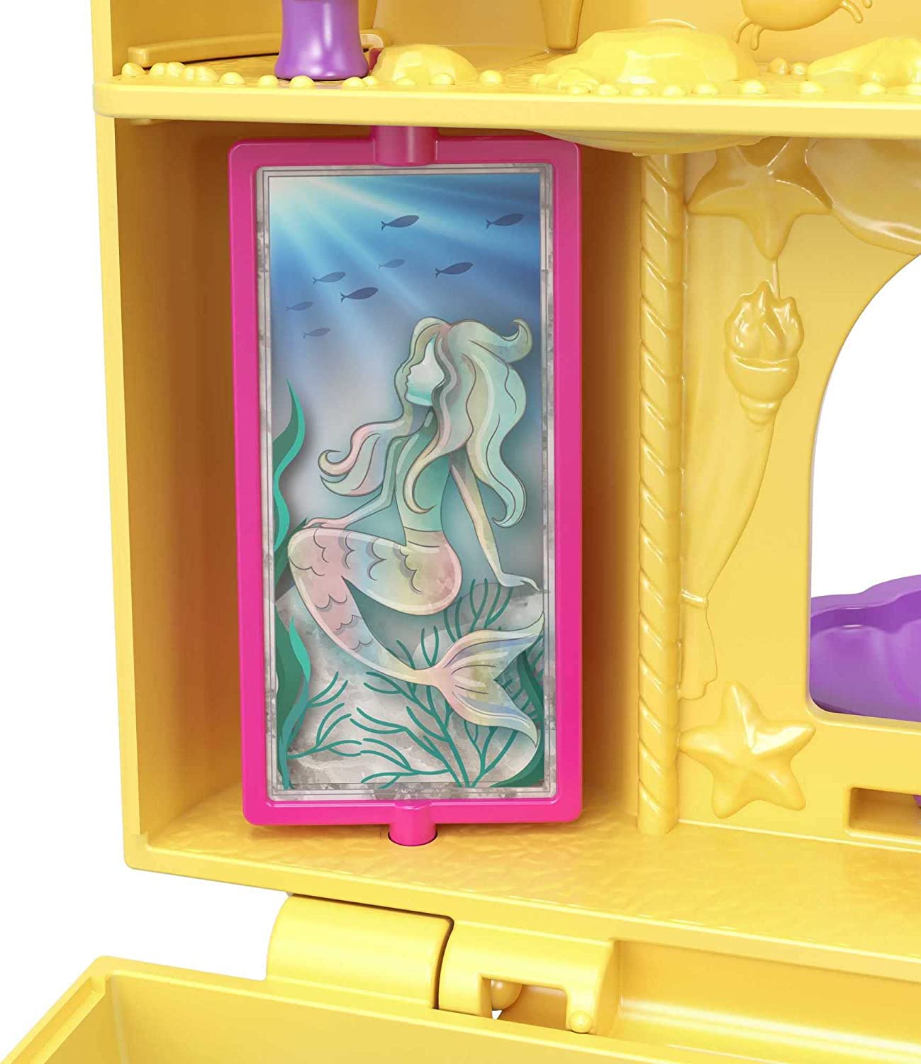 Hot Deal! Polly Pocket Sandcastle-Shaped Big Pocket World Surf 'N' Sandventure Compact Set