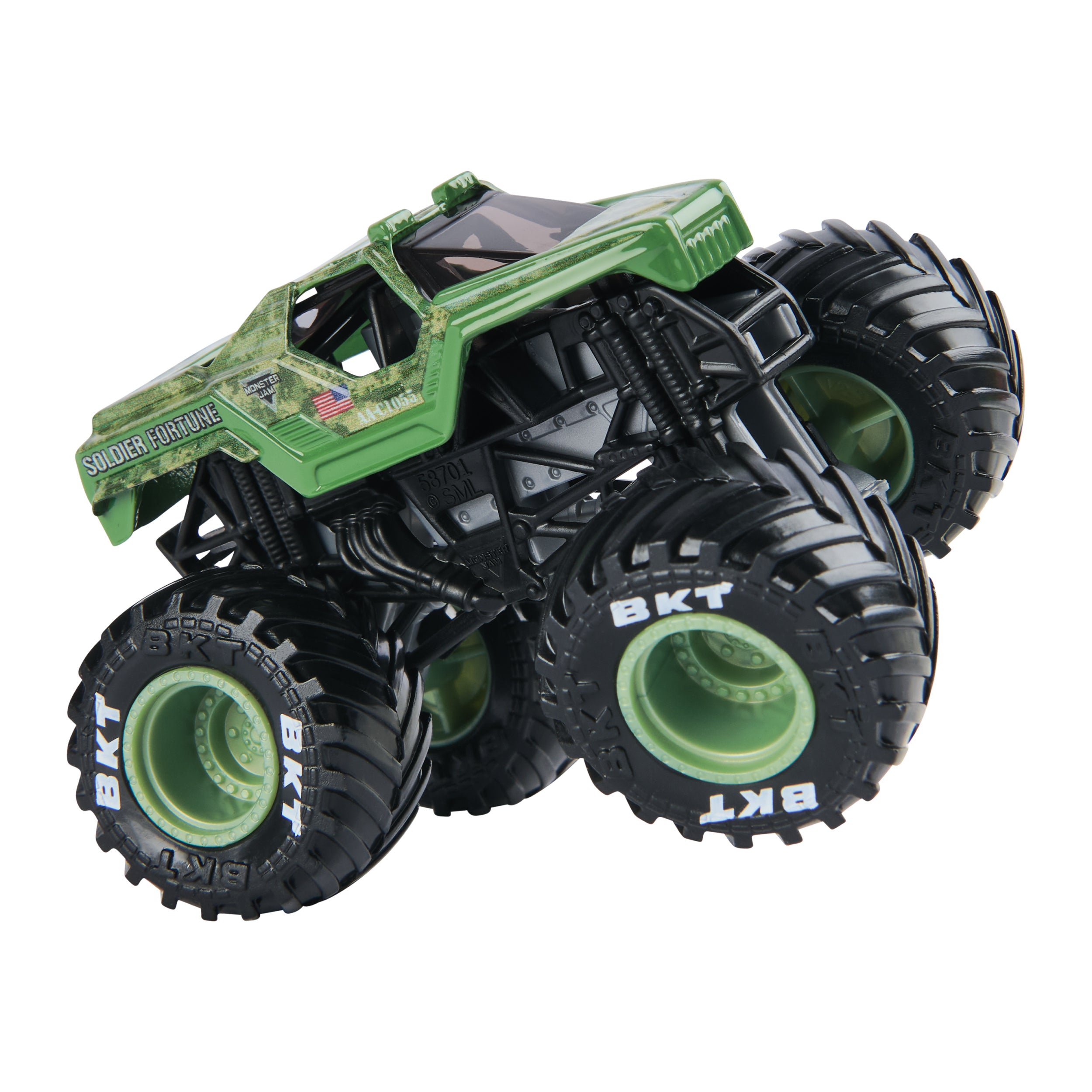 Hot Deal! 1:64 Scale Die - Cast Monster Jam Monster Truck Series 38 Soldier Fortune for Collection