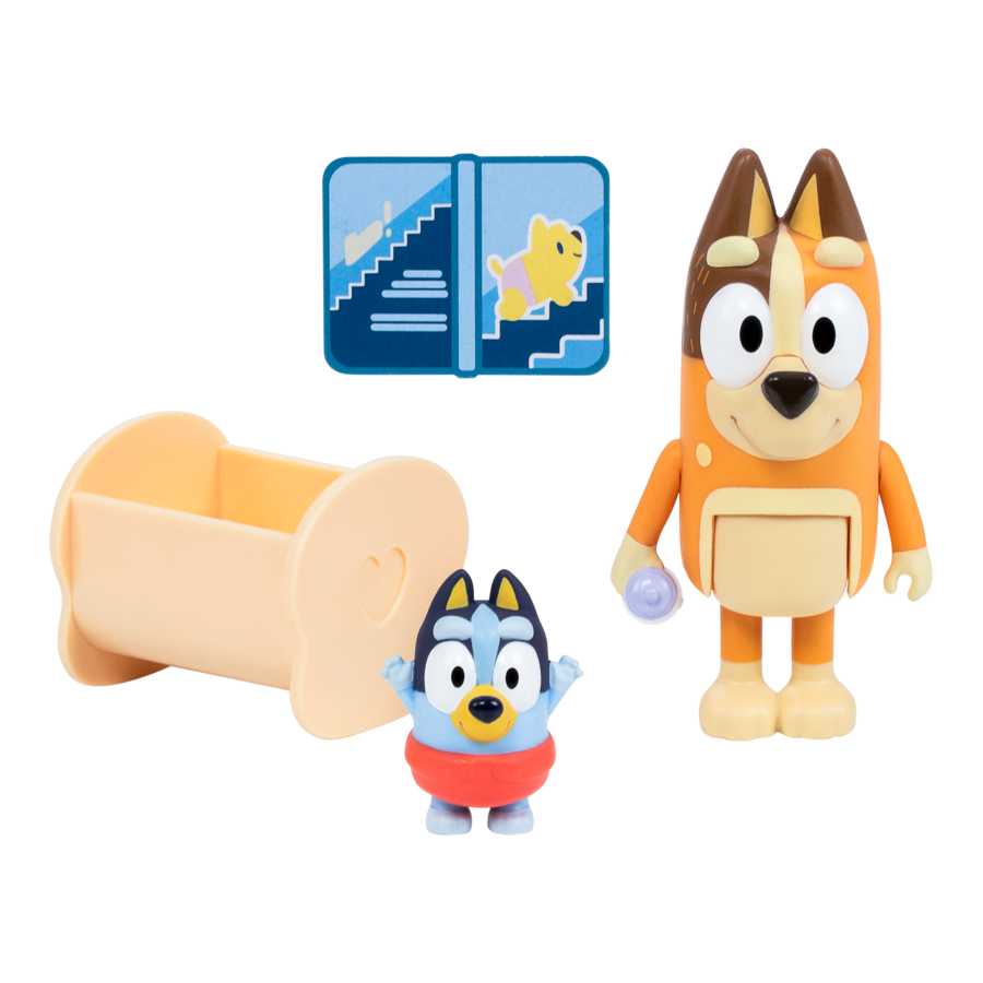 Hot! Bluey Season 10 2-Pack Figure - Baby Bluey & Chilli