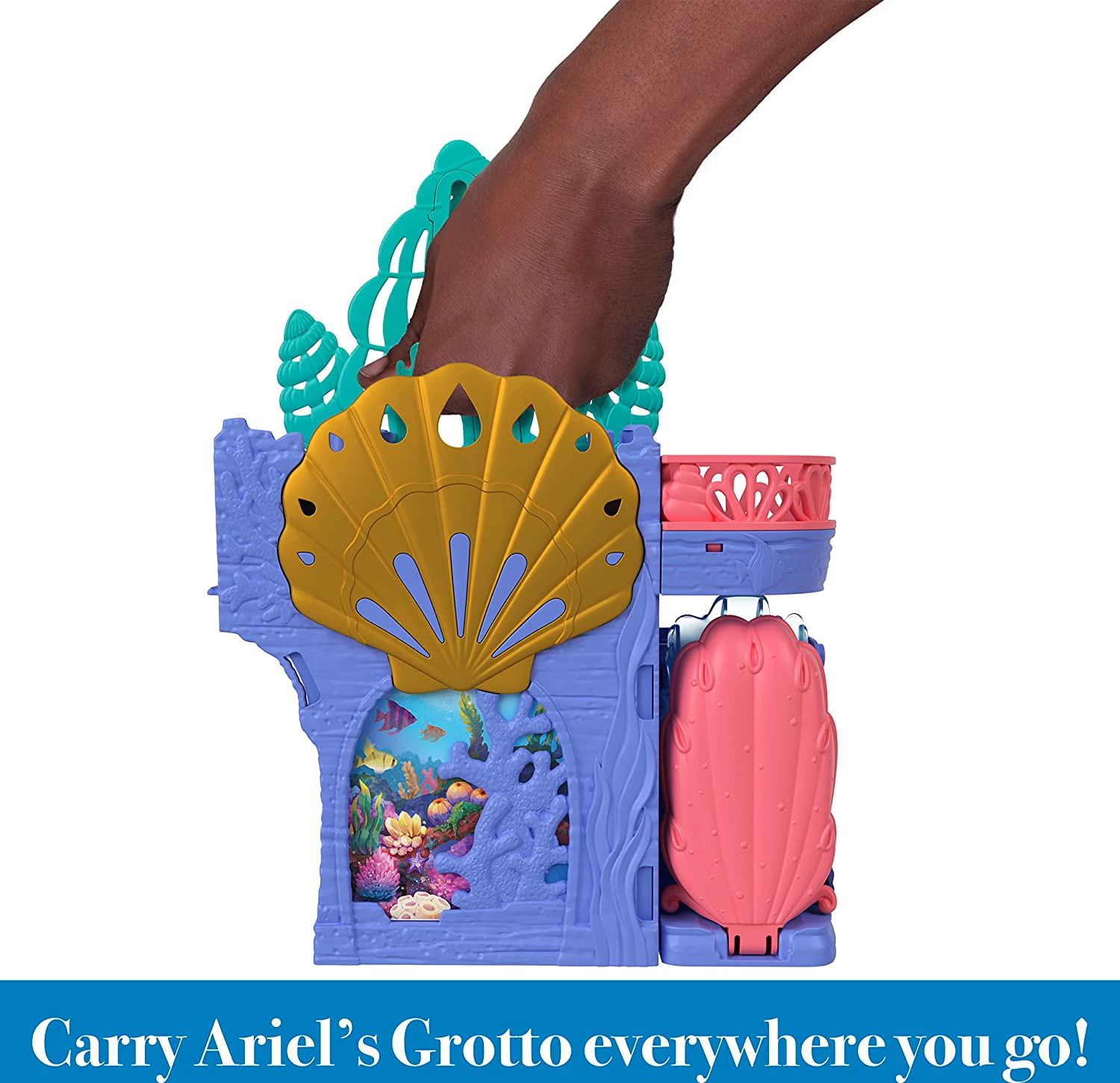 Hot! Disney The Little Mermaid Ariel's Grotto Storytime Stackers Playset for Kids