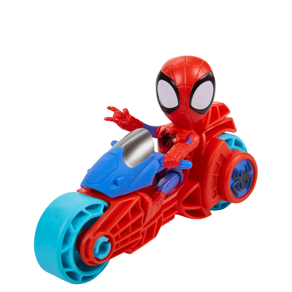Marvel's Spidey and His Amazing Friends 4 - inch Action Figure with Cool Motorcycle Toy