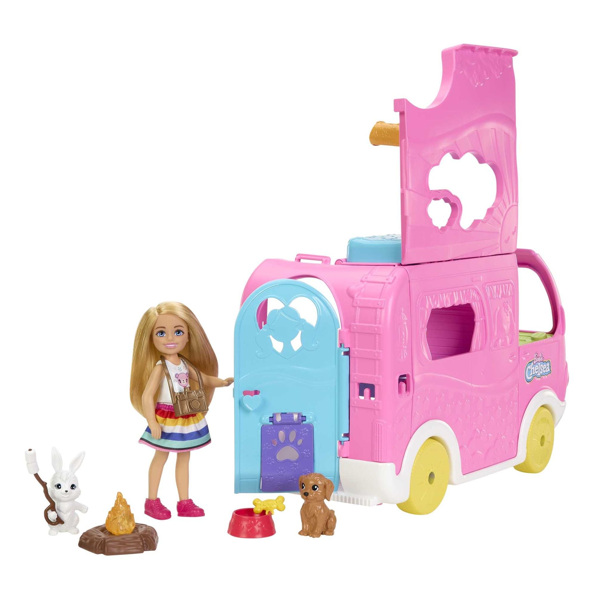 Barbie Chelsea's 2 - in - 1 Transformable Campervan for Kids' Adventures