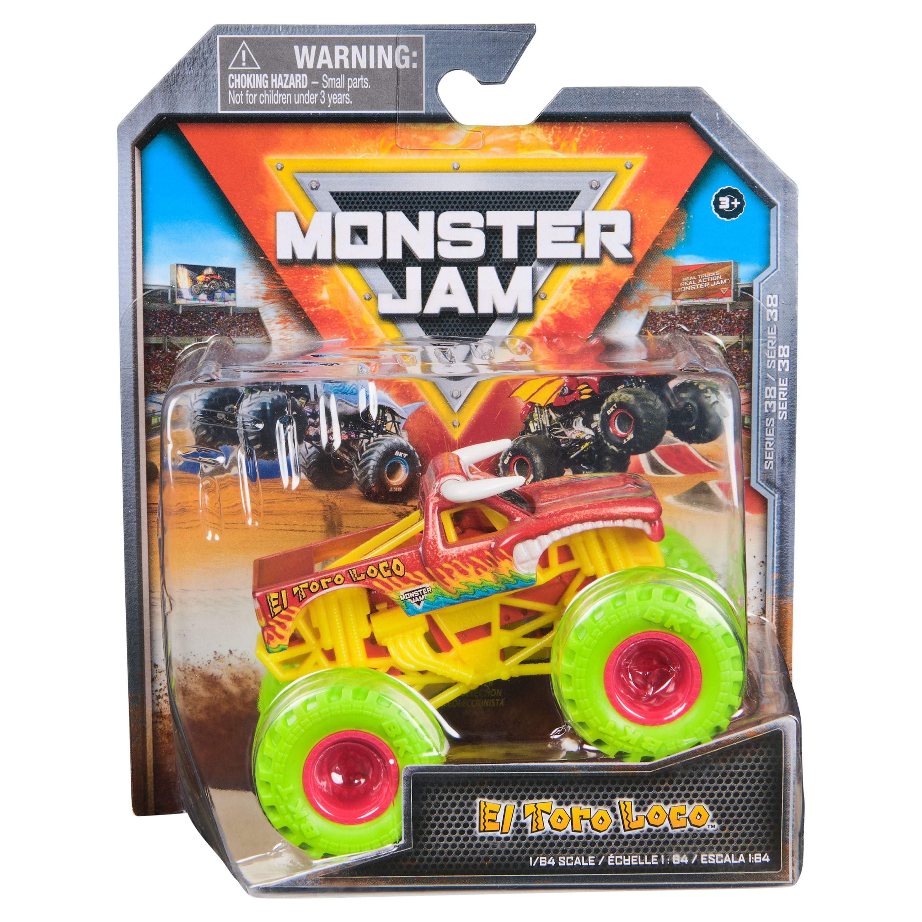 1:64 Scale Monster Jam Series 38 Die - Cast El Toro Loco Monster Truck