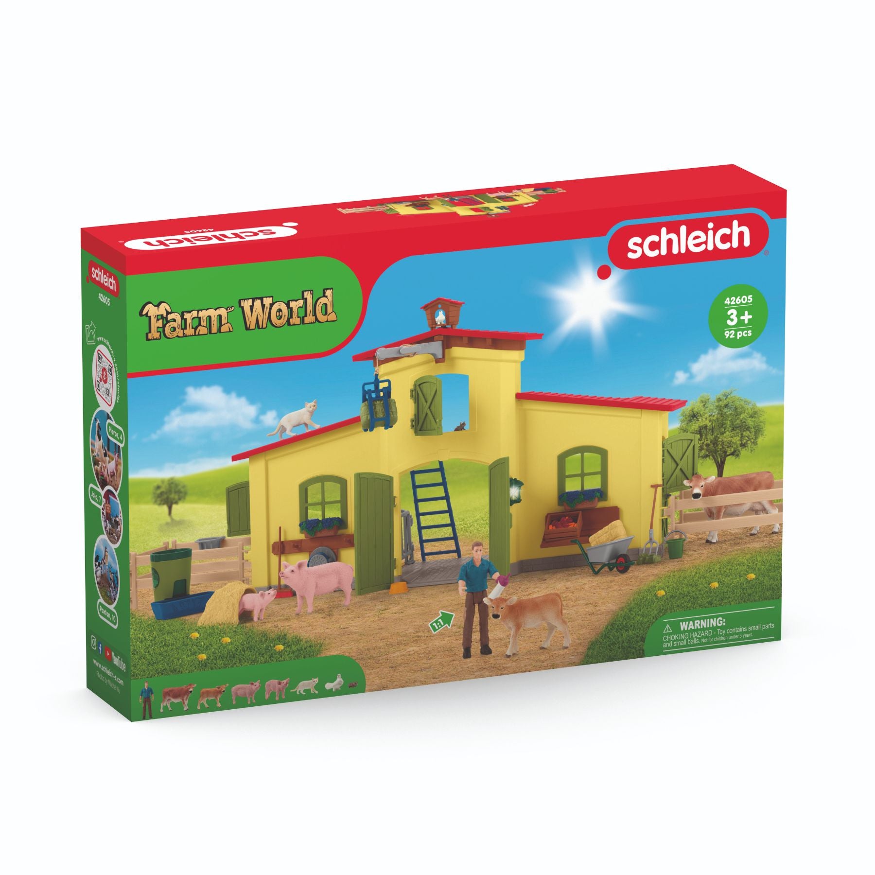 Schleich's Premium Large Farm Playset with Animals and Accessories - Great for Kids