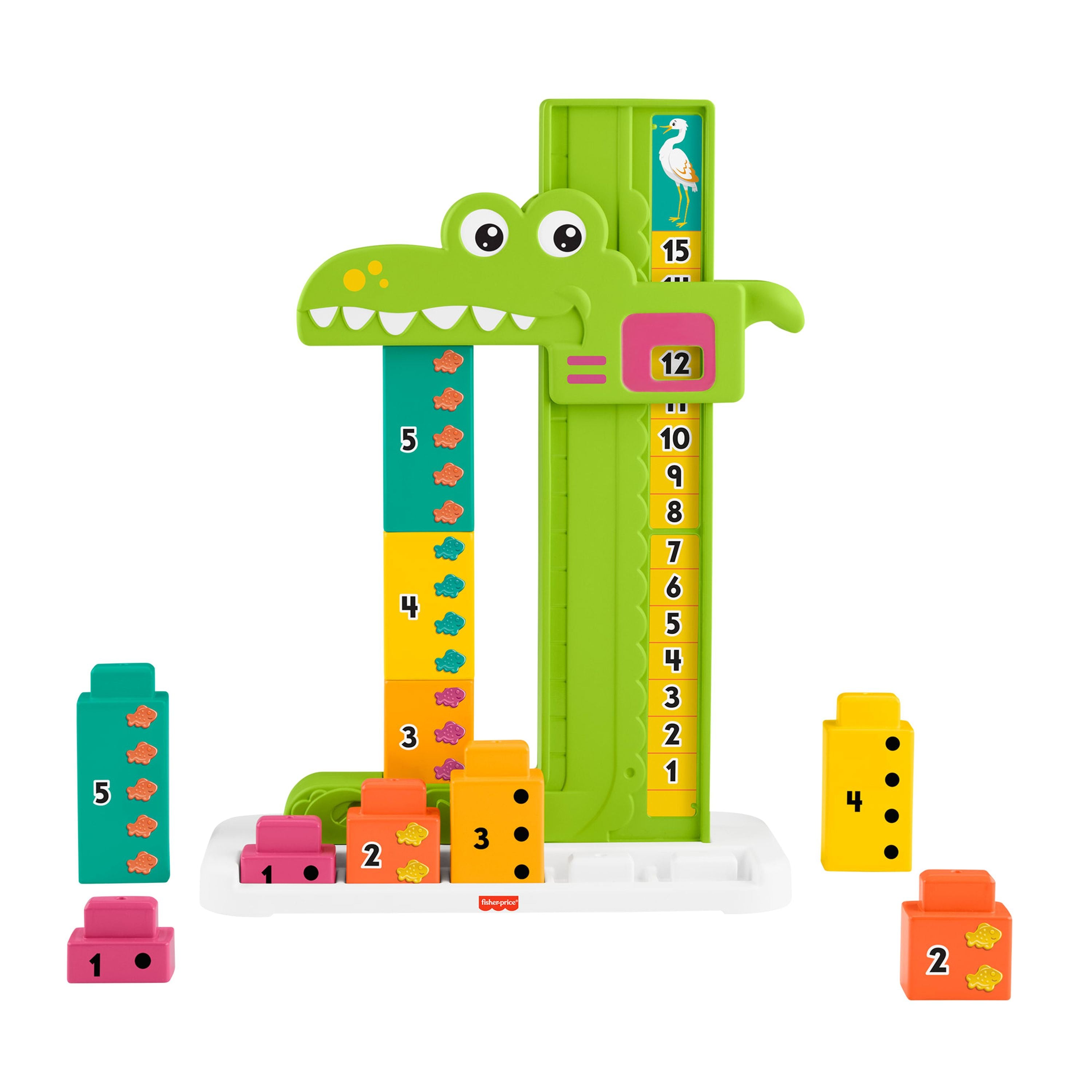 Fisher-Price Educational Adding Alligator Toy for Preschoolers