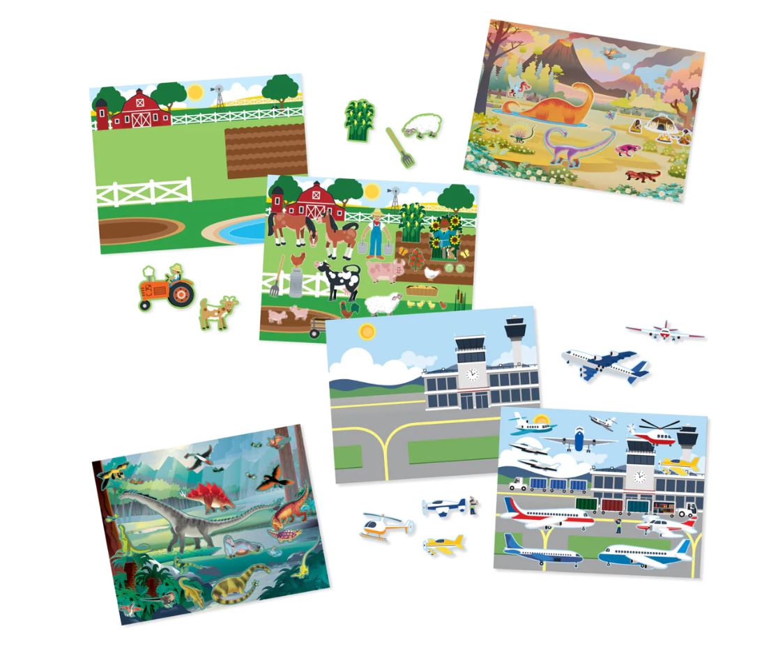Melissa & Doug Reusable Sticker Pad - Interactive Habitats with Over 150 Stickers