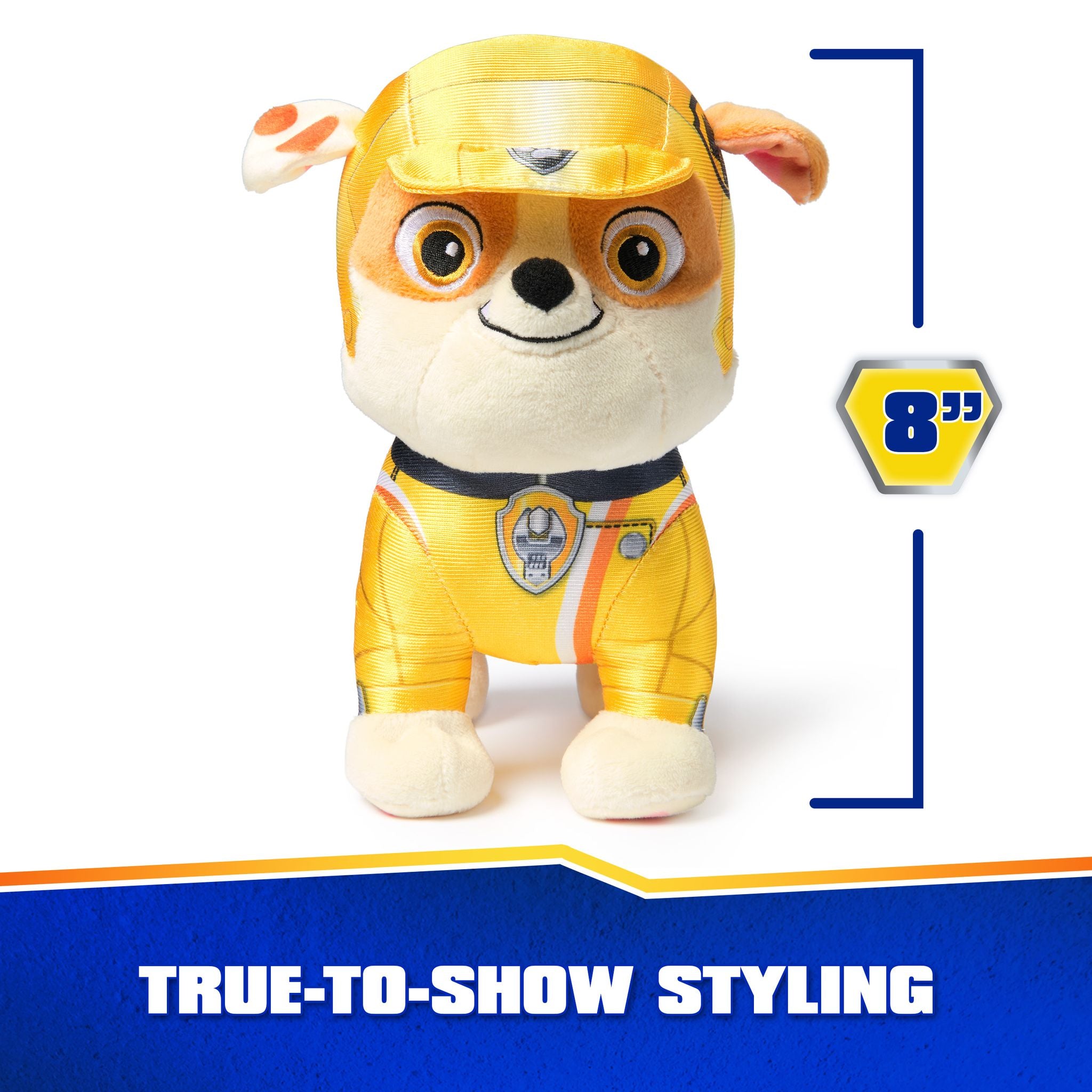 8-Inch PAW Patrol Rubble Rescue Wheels Plush Toy for Endless Adventures