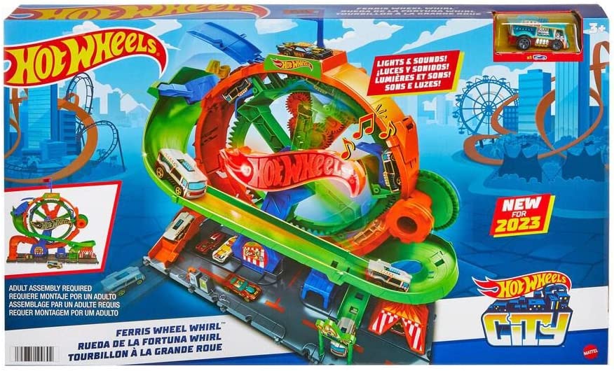 Hot Wheels City Ferris Wheel Whirl - Fun Carnival Playset