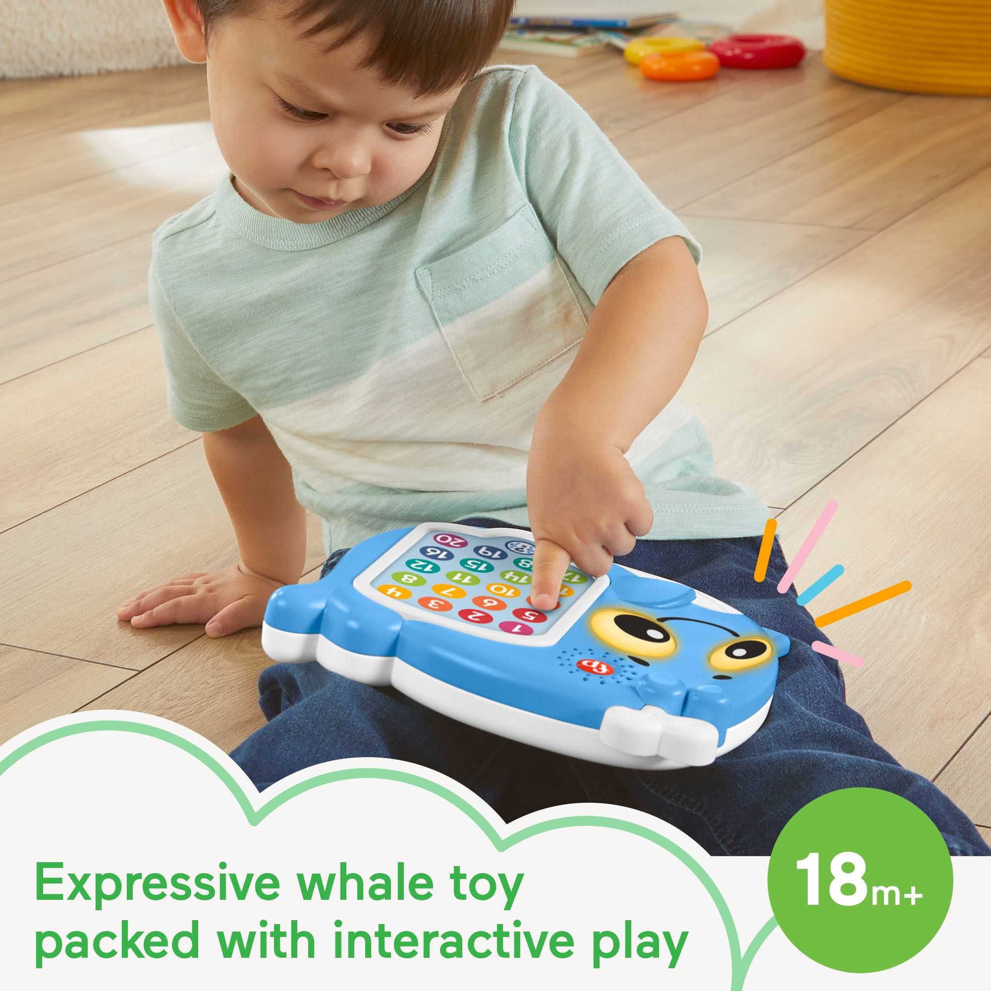 Fisher-Price Linkimals Educational 1-20 Count & Quiz Whale Toy - Great for Toddlers
